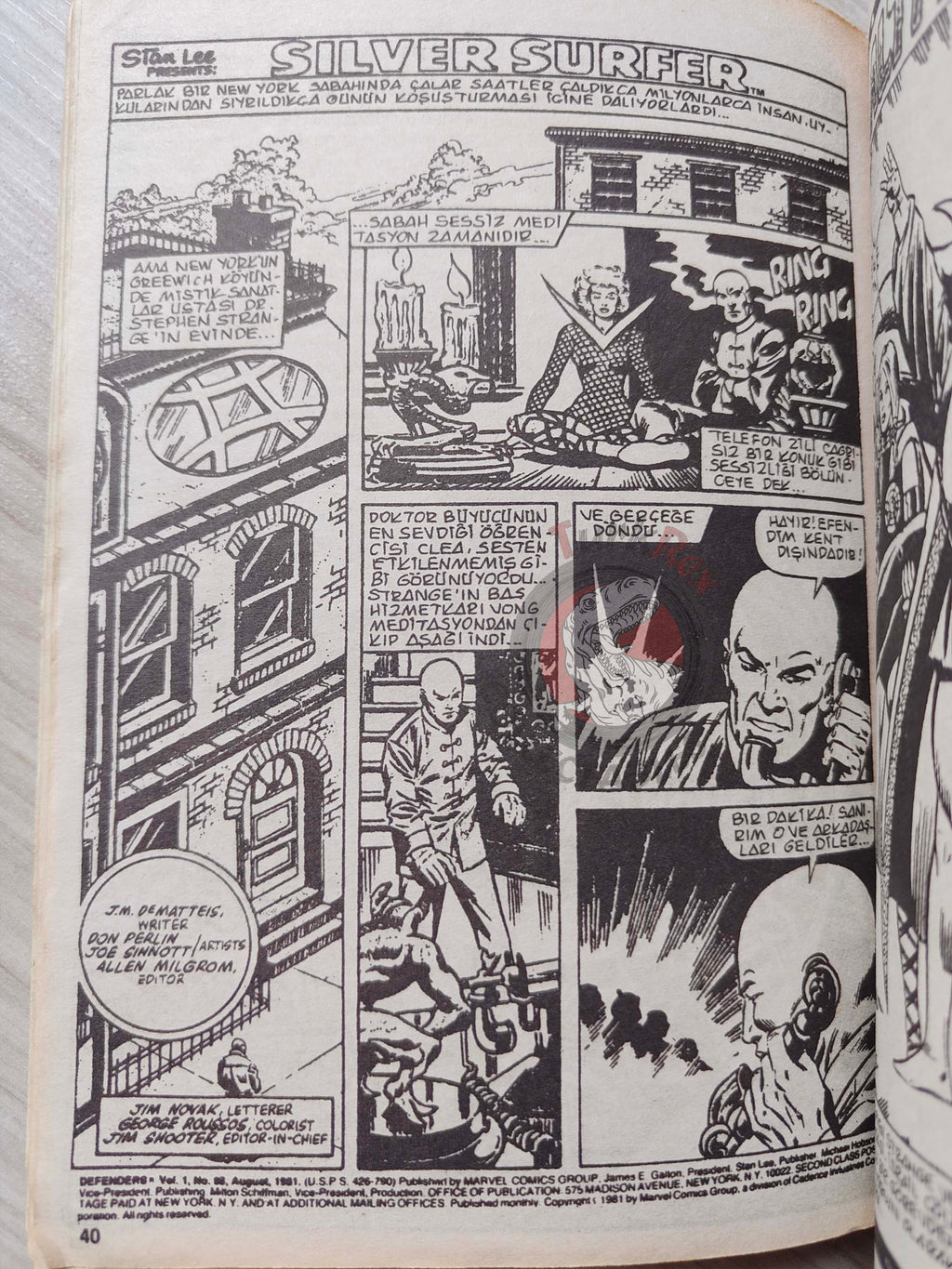 Silver Surfer Vol #5 1989 Turkish Comic Turkey Fantastic Four #155 #156 #157 Hulk #250