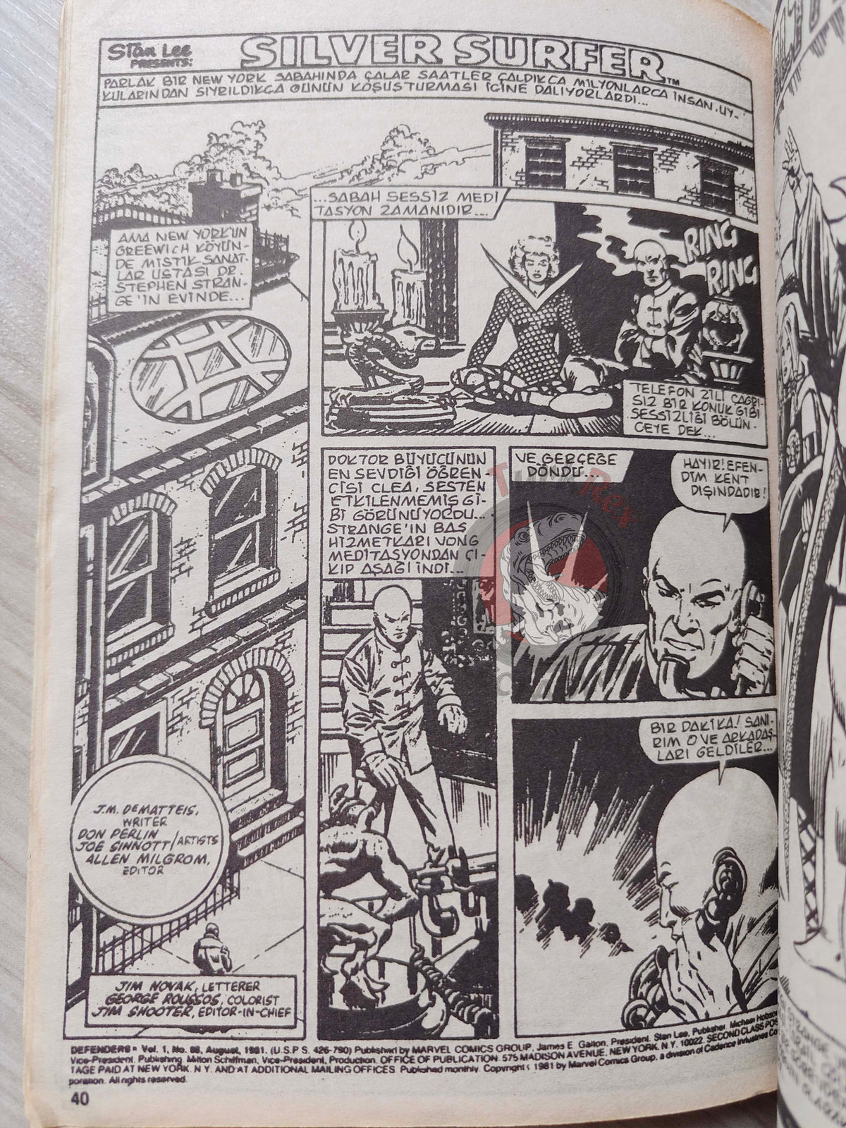 Silver Surfer Vol #5 1989 Turkish Comic Turkey Fantastic Four #155 #156 #157 Hulk #250
