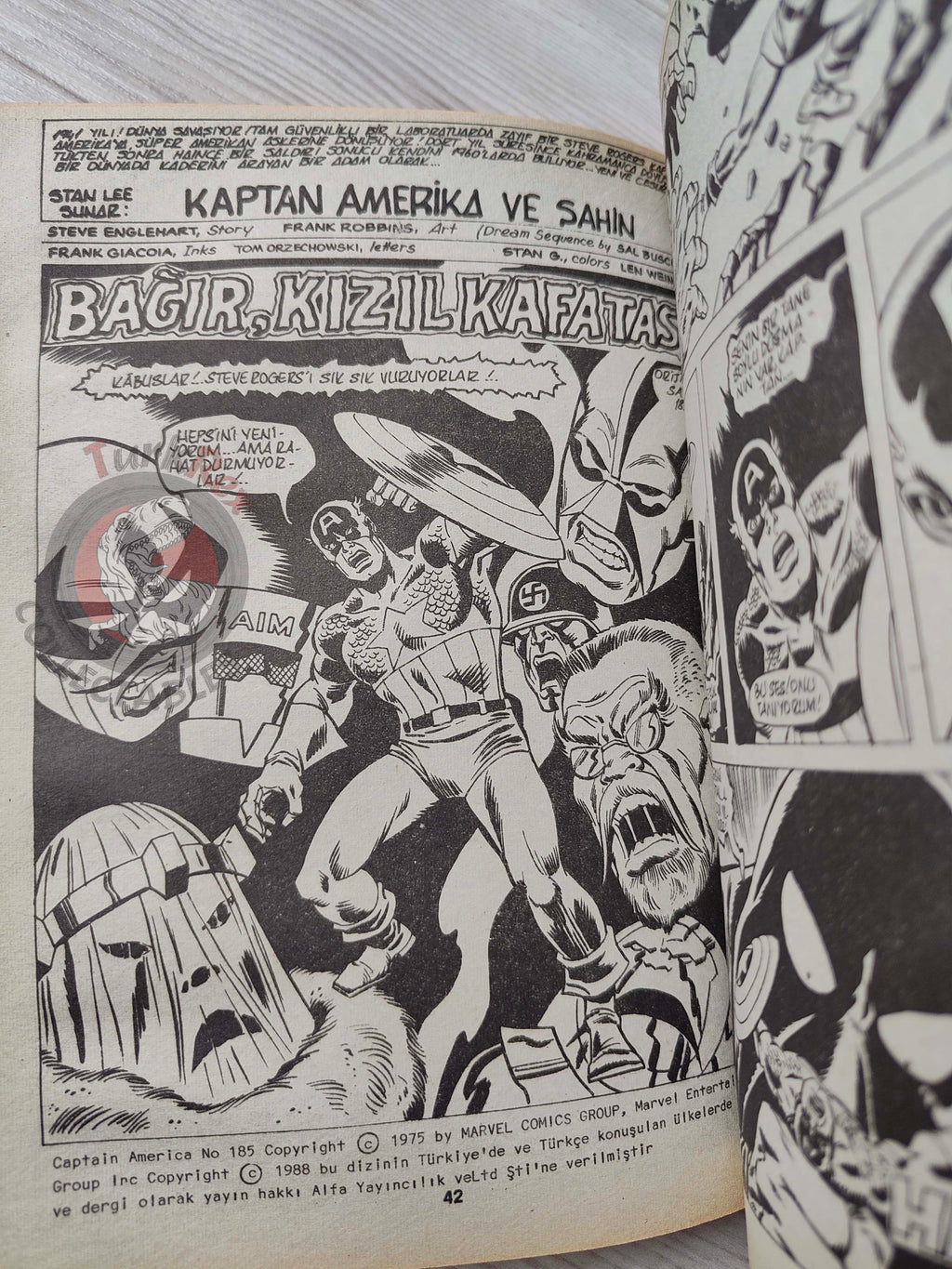 Captain America – Volume 4 1989 Turkish Comic Turkey Falcon