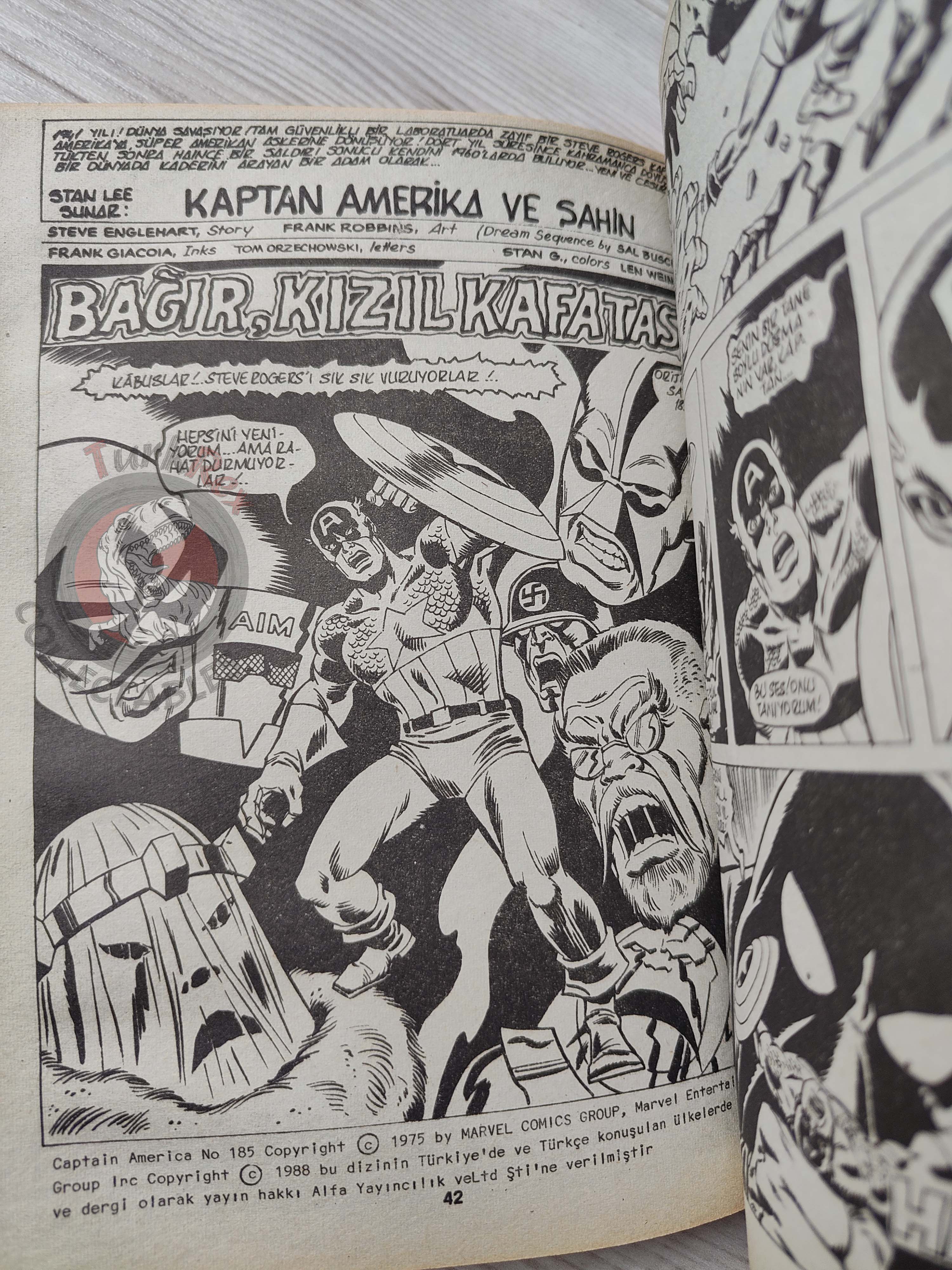 Captain America – Volume 4 1989 Turkish Comic Turkey Falcon
