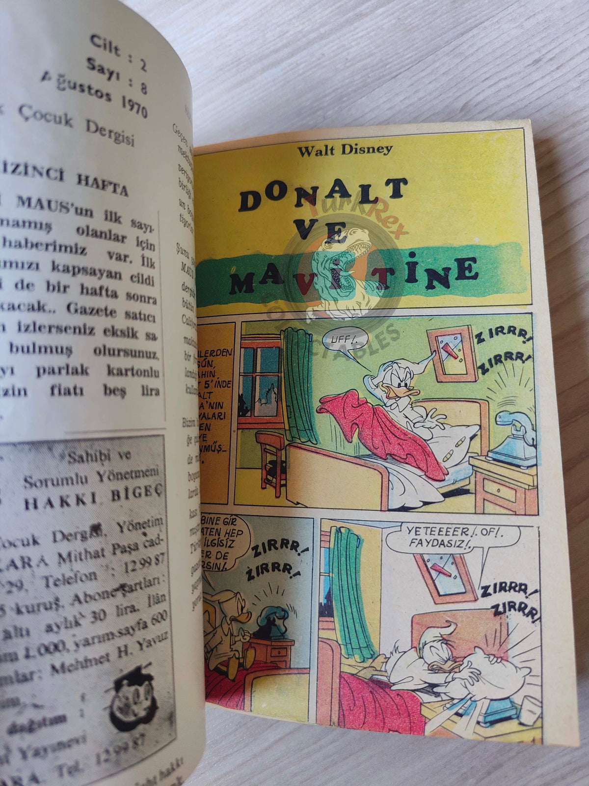 Mickey Mouse Mag Volume #2 1970 Turkish Comic Turkey Walt Disney Donald Duck