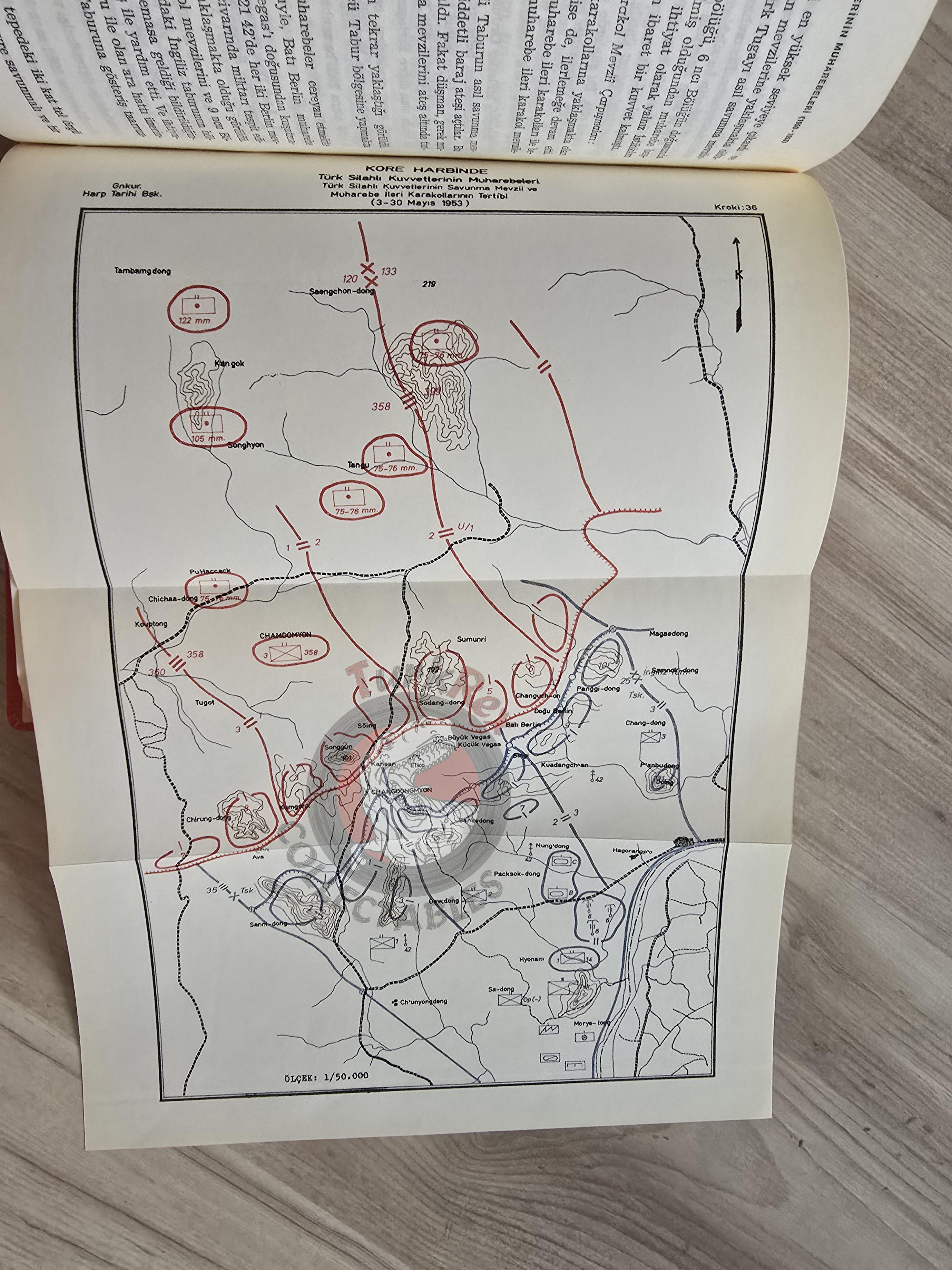 Turkish Armed Forces Operations in the Korean War 1950–1953 Turkey Book 1975 with Maps