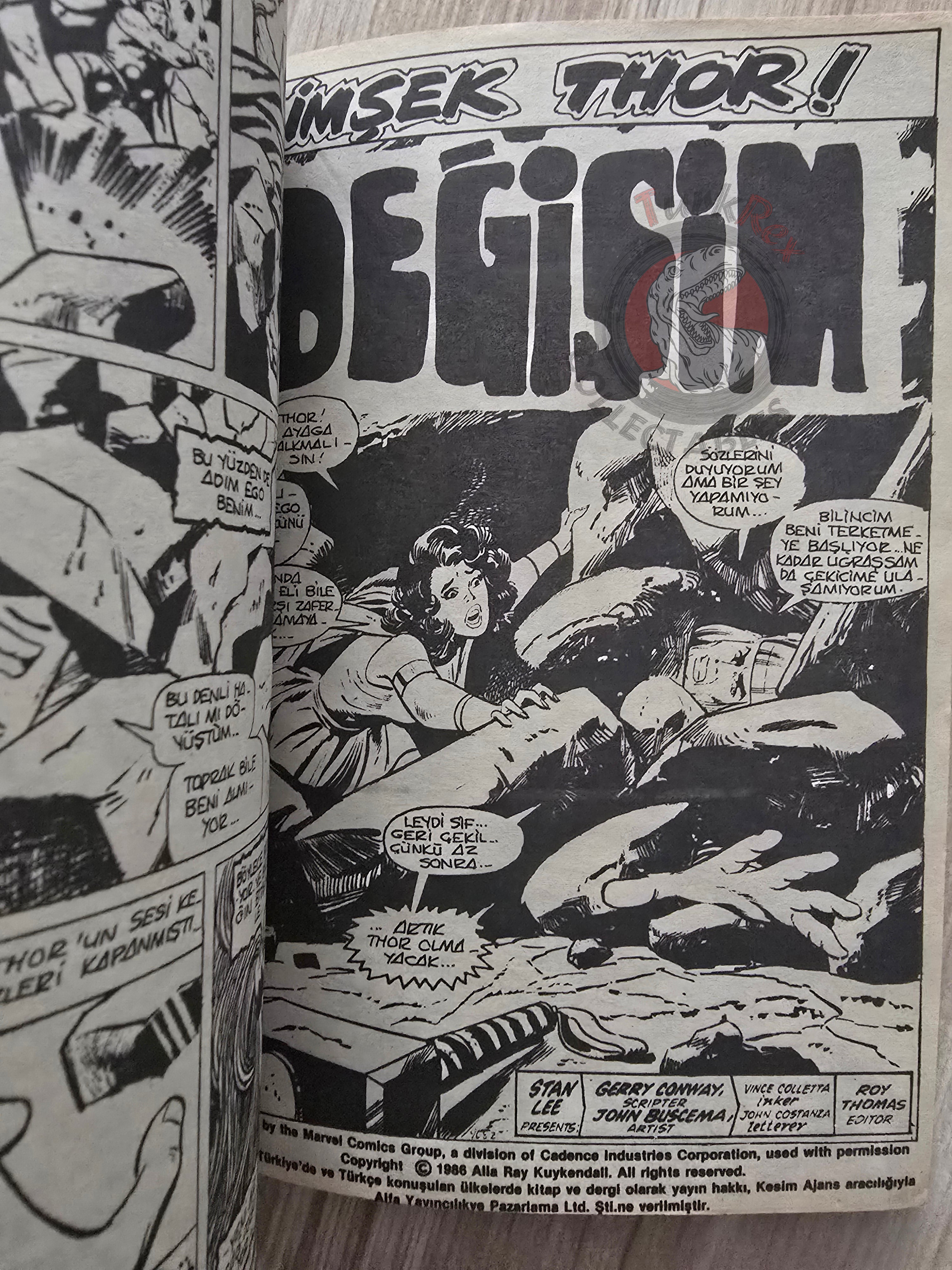 Thor Vol #3 1987 Turkish Comic Turkey The Mighty Thor #197–204 cover #195