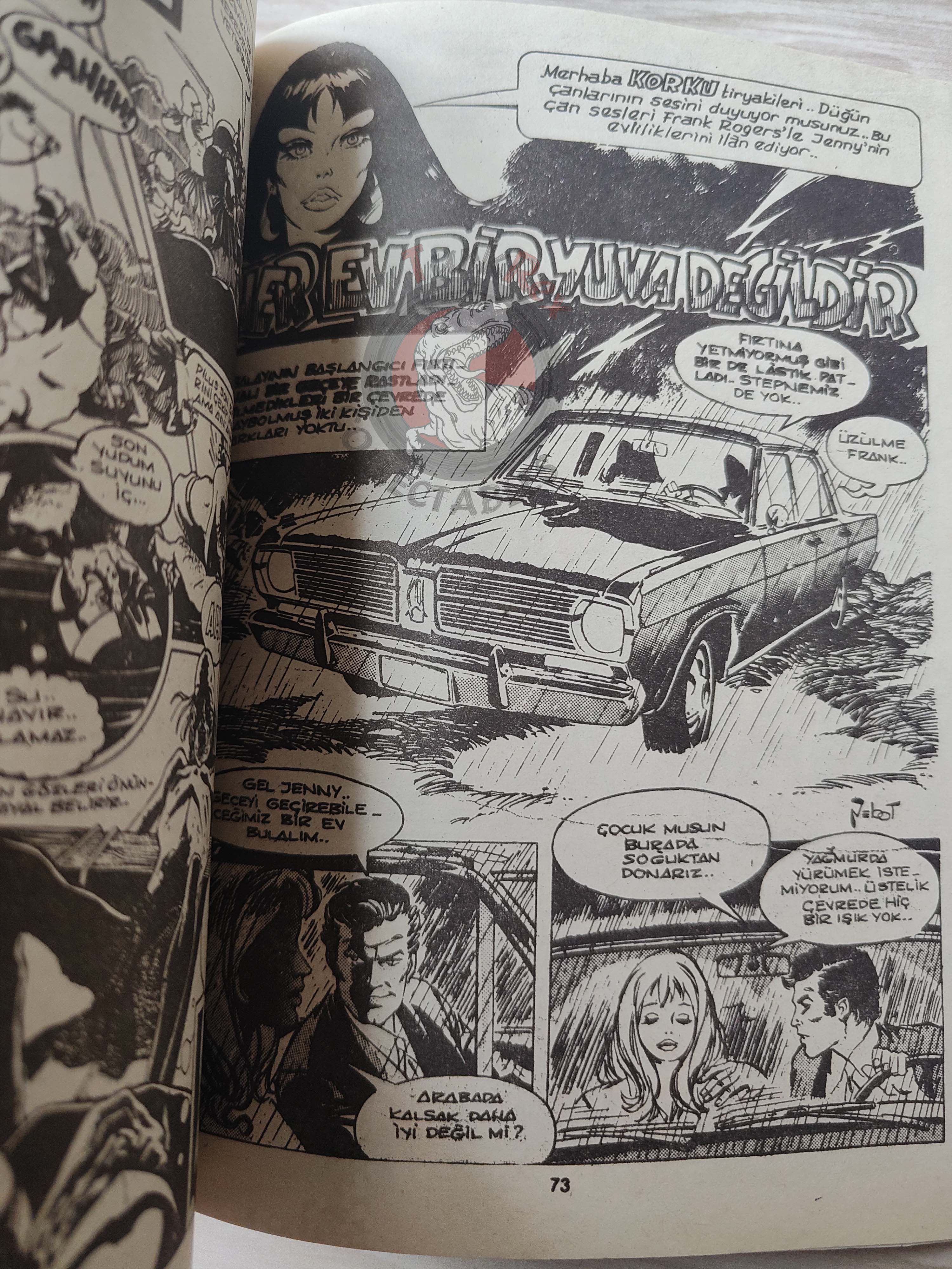 Süper Korku #12 late 80s Turkish Comic Turkey Warren Blazing Combat Eerie Vampirella