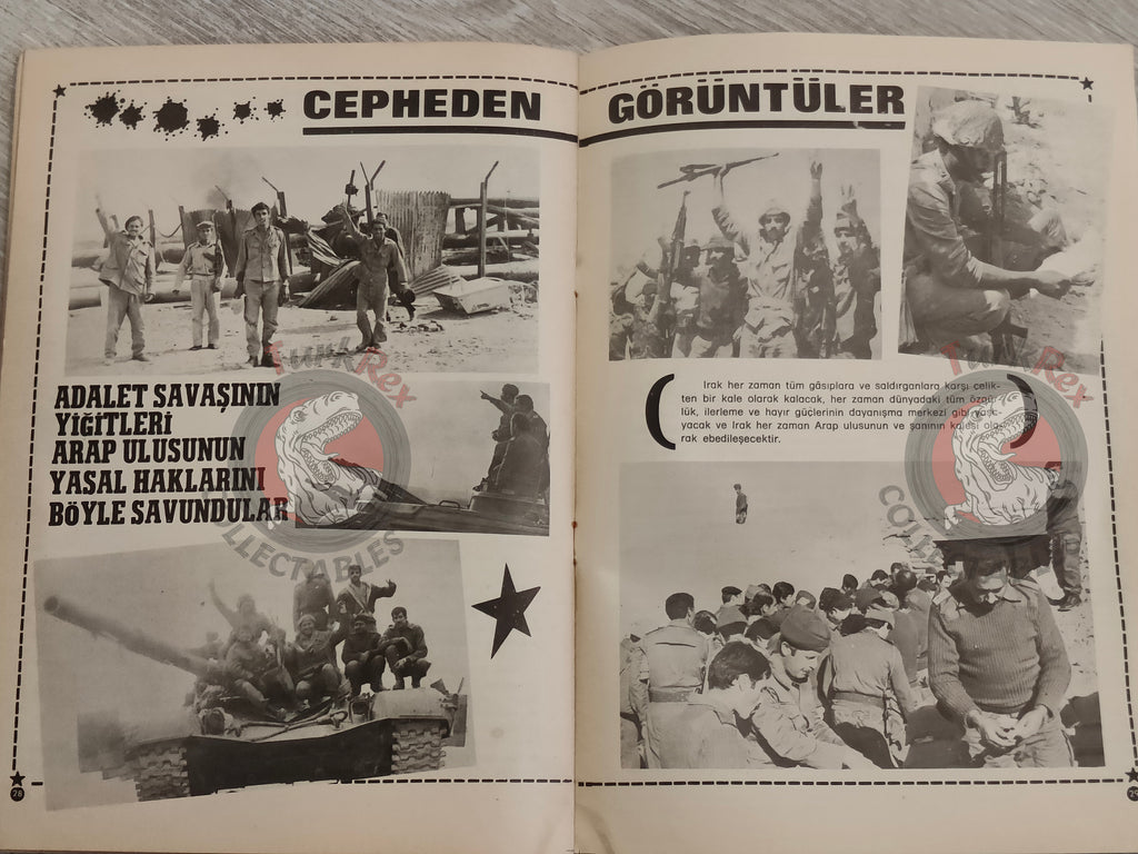 Saddam Hussein - Iraq Today 1981 Official Propaganda Magazine Turkish Turkey Middle East