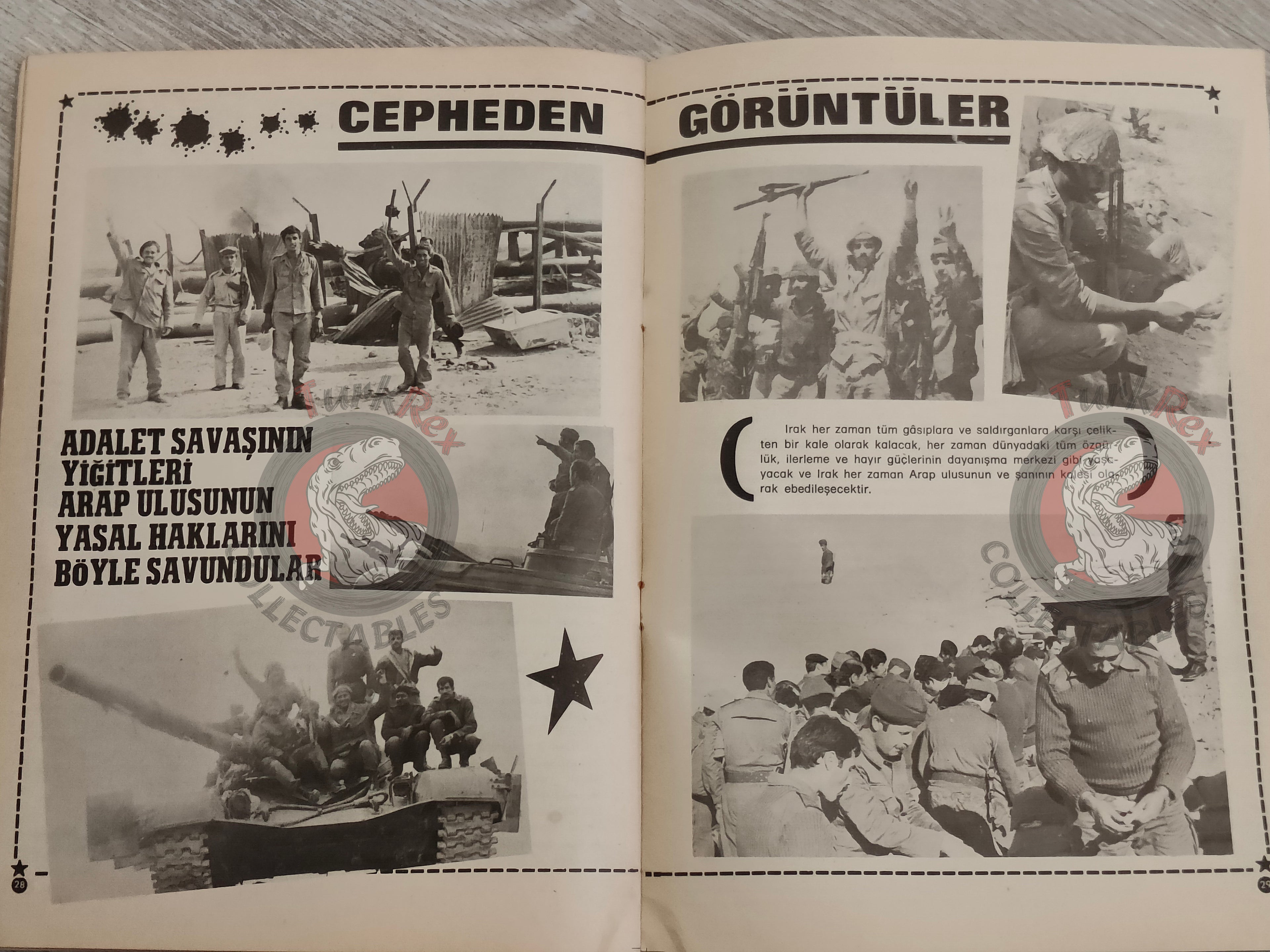 Saddam Hussein - Iraq Today 1981 Official Propaganda Magazine Turkish Turkey Middle East