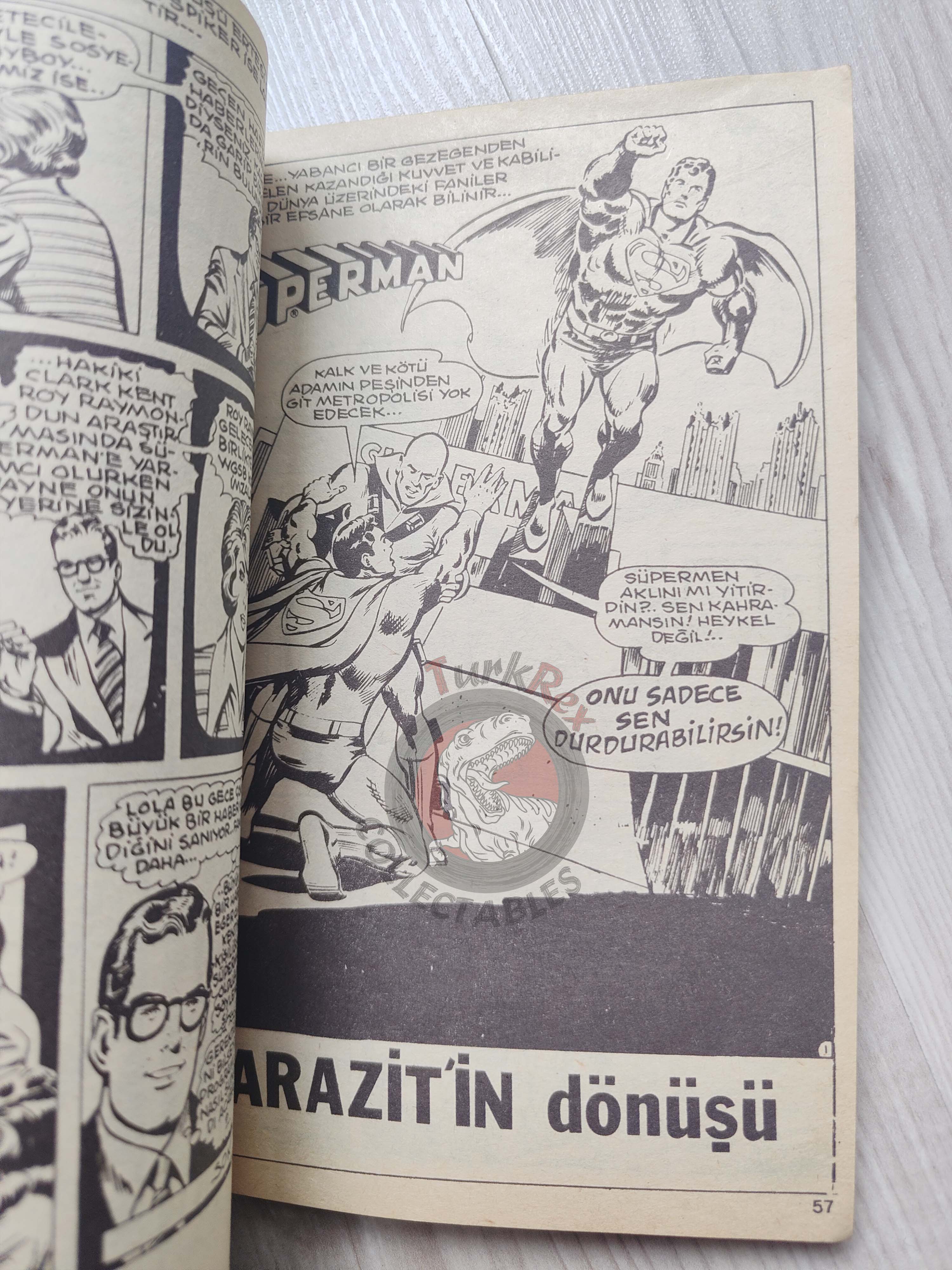 Superman Vol #18 1980s Turkish Comic Turkey #350 #351 #285 Action Comics #510 #512
