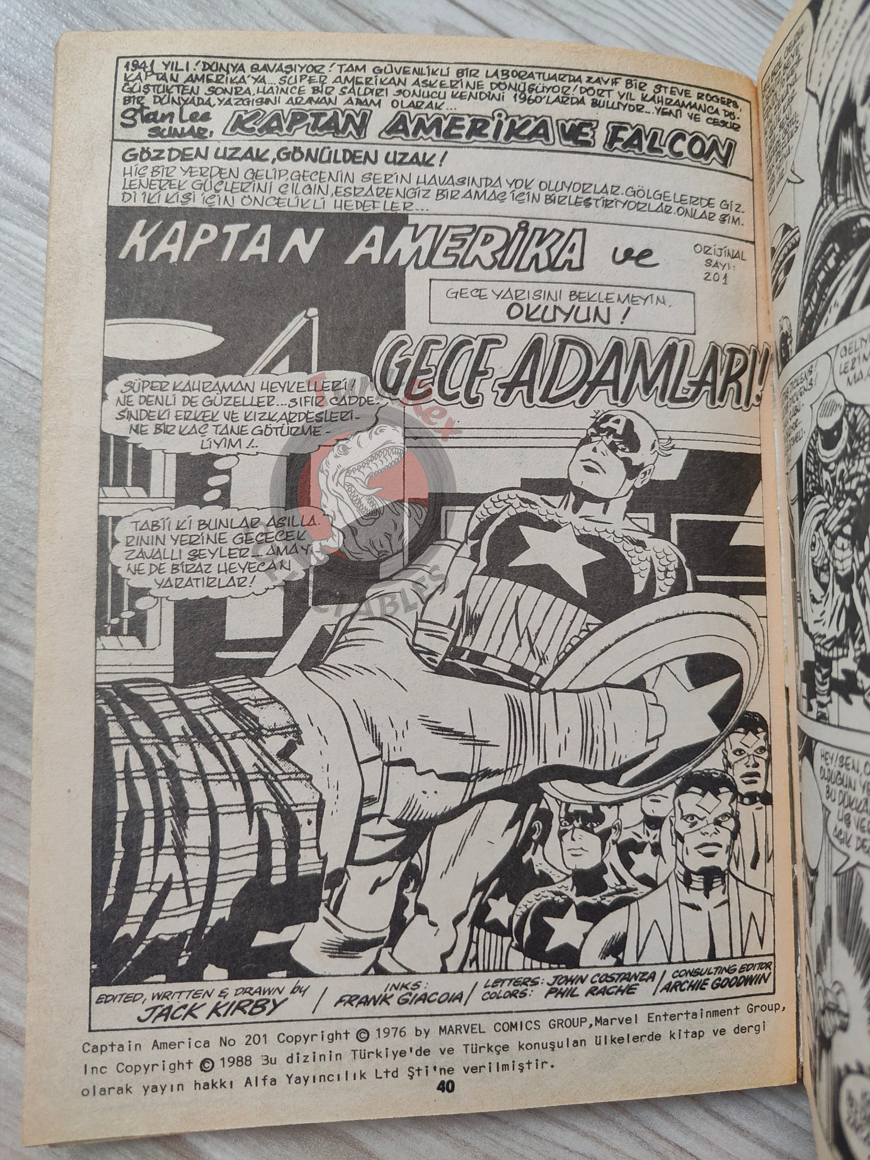 Captain America – Volume 6 1989 Turkish Comic Turkey