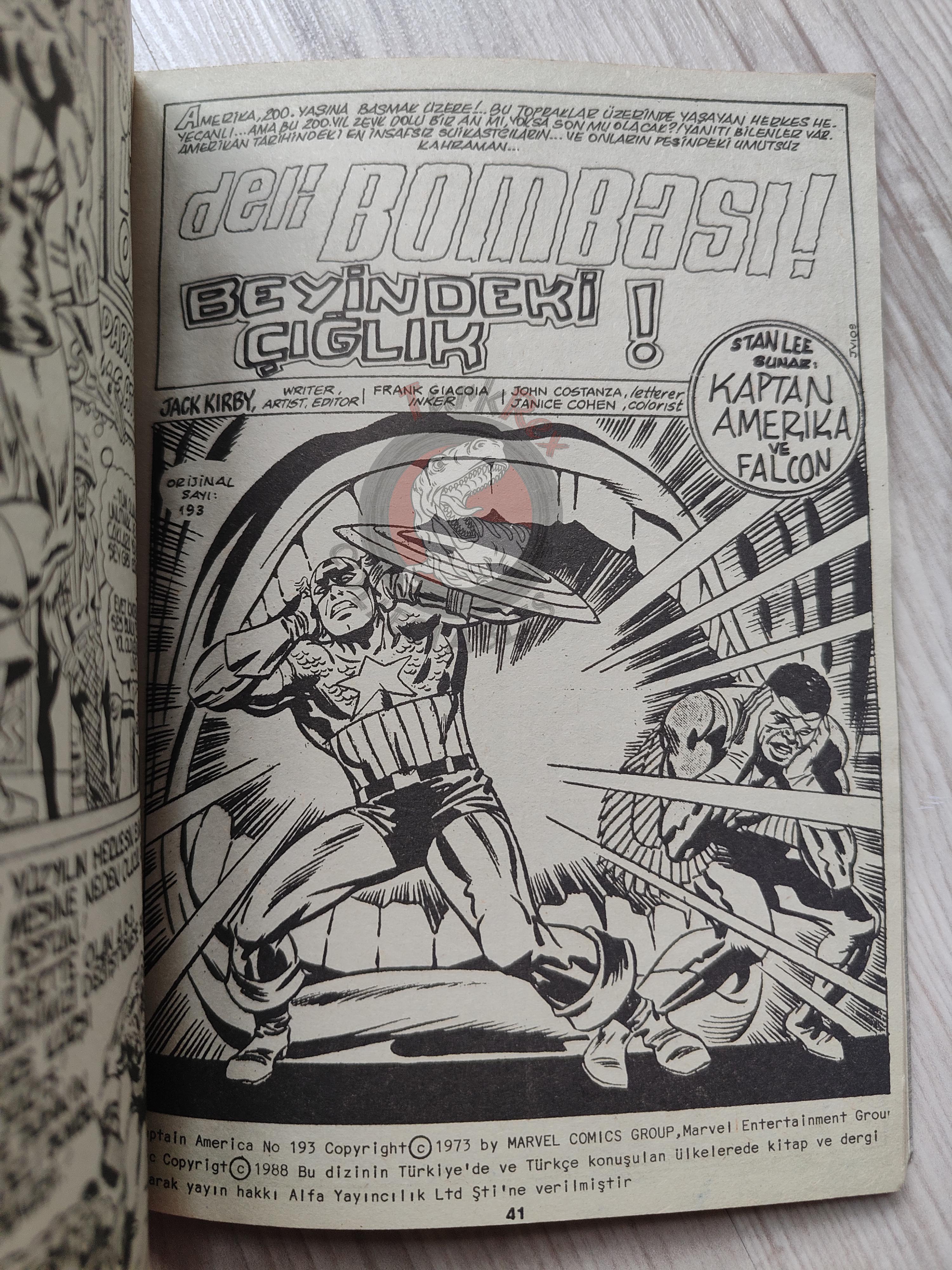 Captain America – Volume 5 1989 Turkish Comic Turkey