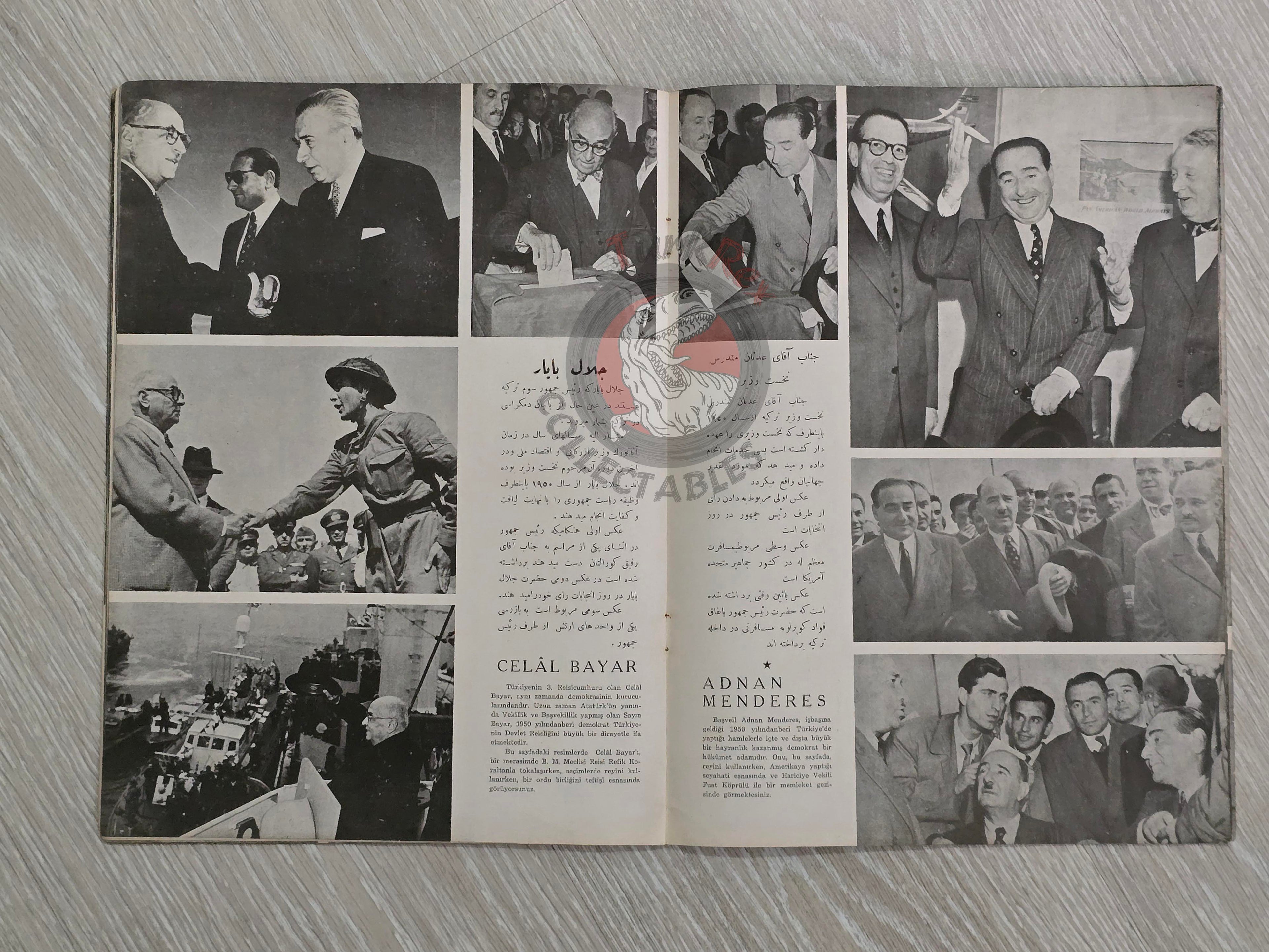 The Visit of Mohammad Reza Shah Pahlavi to Turkey 1956 Turkish Book Iran Propaganda Persian