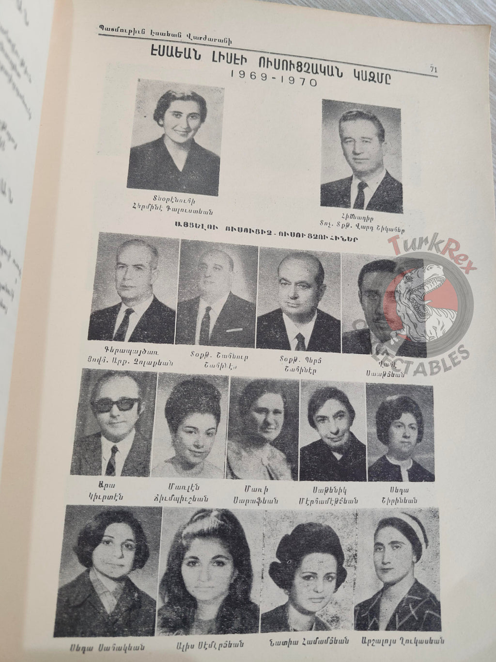 History of Esayan Girls High School 1955–1970 Armenian Book Turkey Armenia