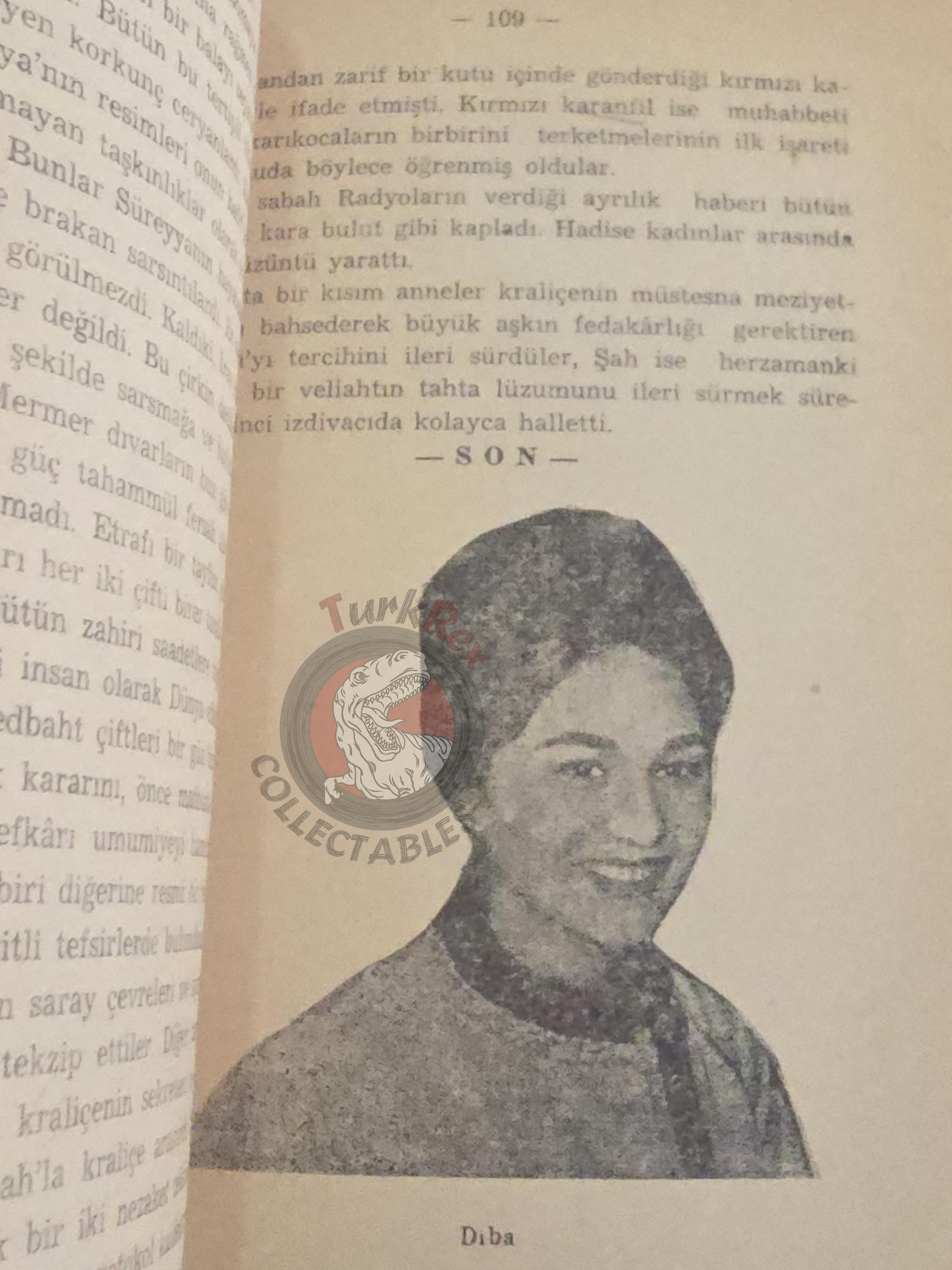One Throne Three Queen 1960 Turkish Book Iran Mohammad Reza Pahlavi Fawzia Fuad