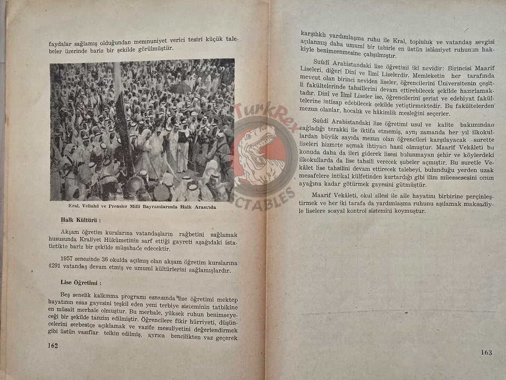 Introducing Saudi Arabia 1961 Turkish Book Turkey King Faisal Bin Abdulaziz Al Saud