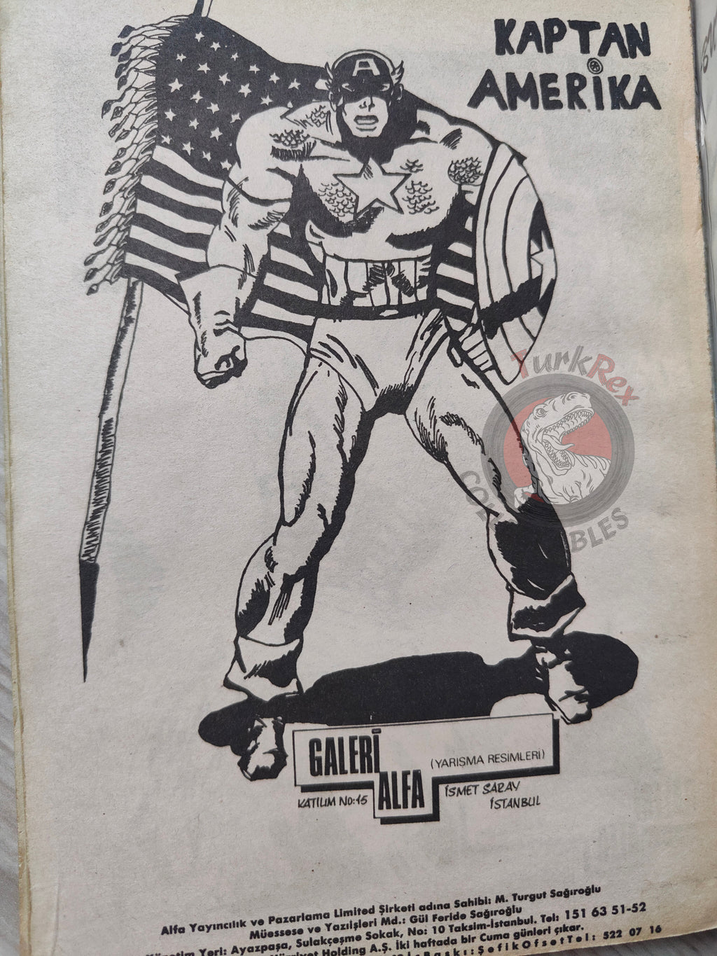 Captain America – Volume 3 1989 Turkish Comic Turkey Thor