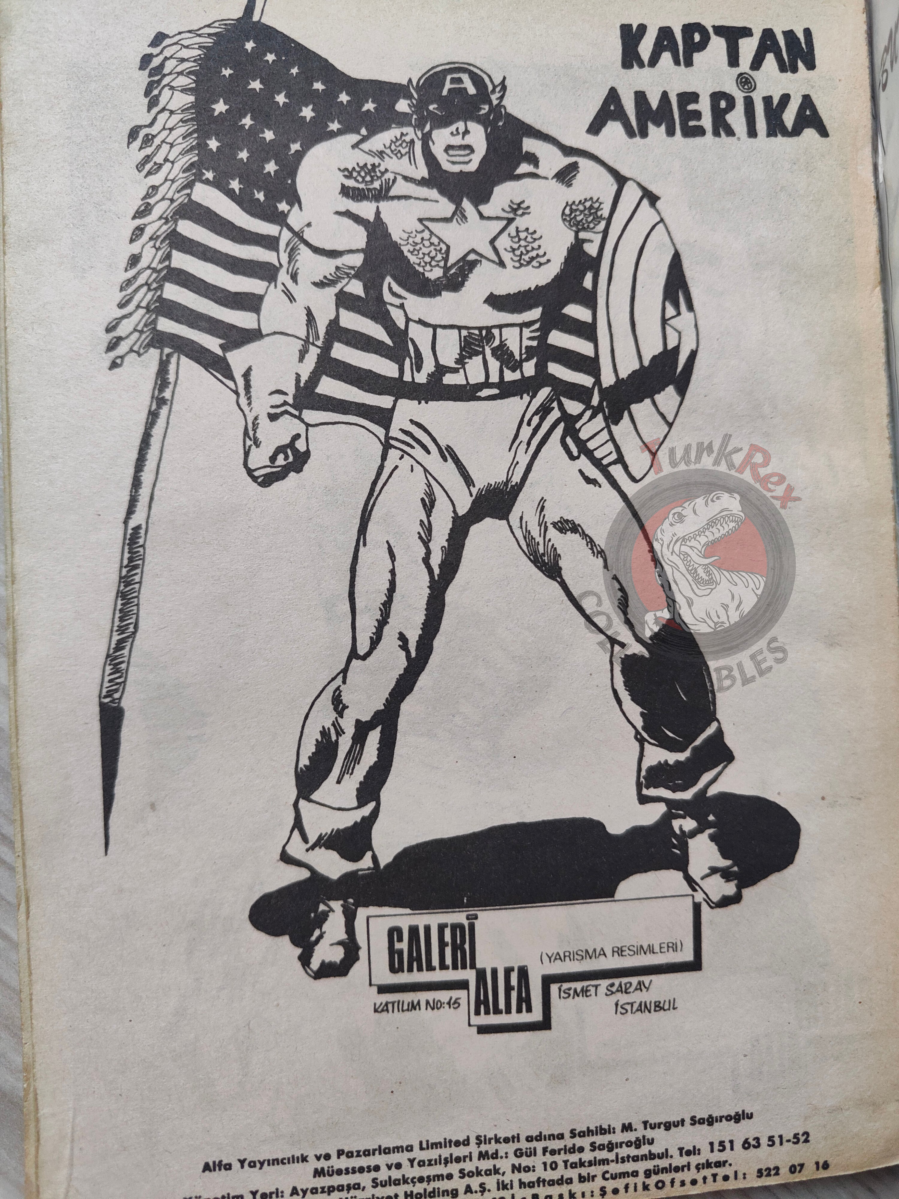 Captain America – Volume 3 1989 Turkish Comic Turkey Thor