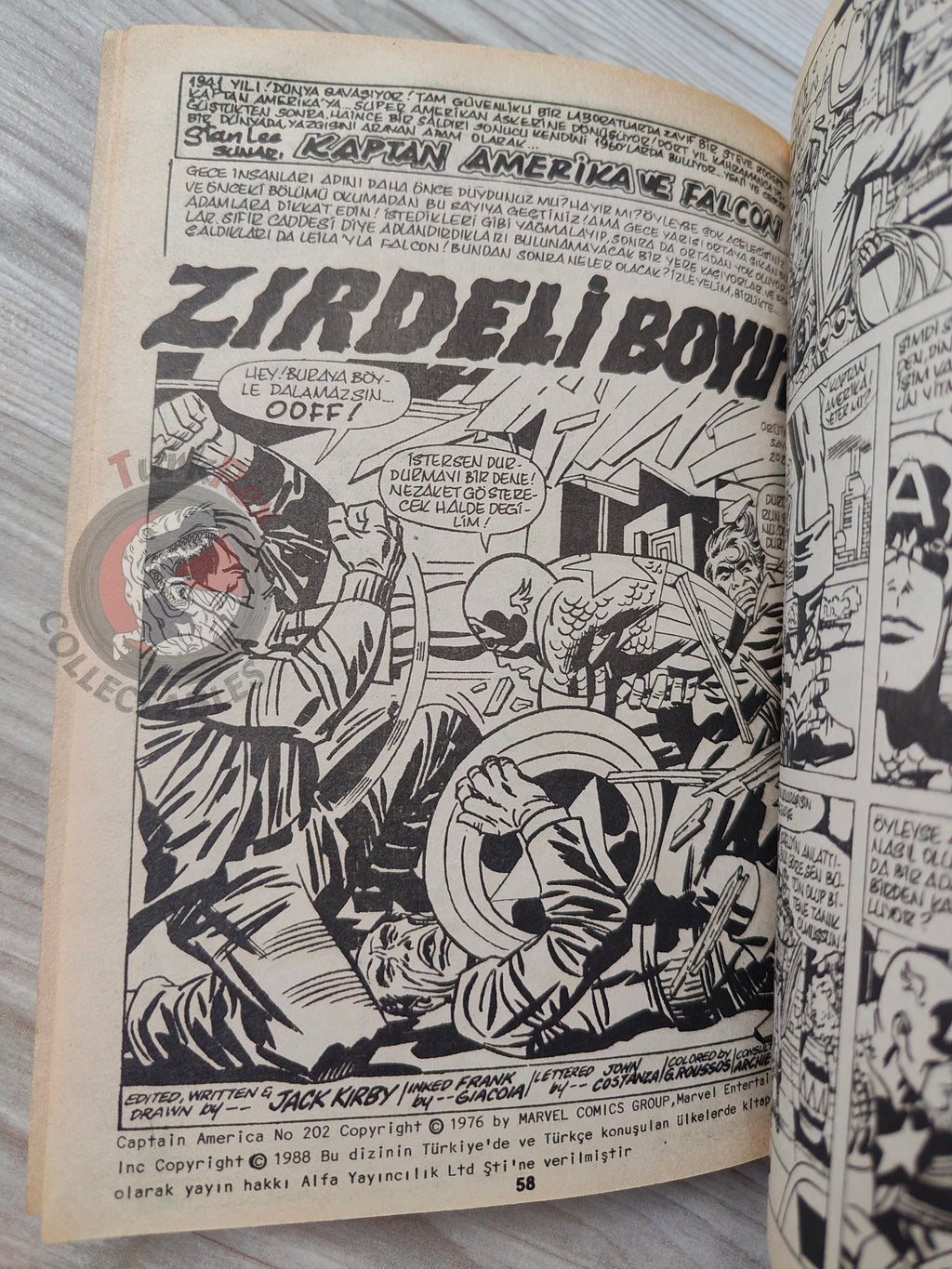 Captain America – Volume 6 1989 Turkish Comic Turkey