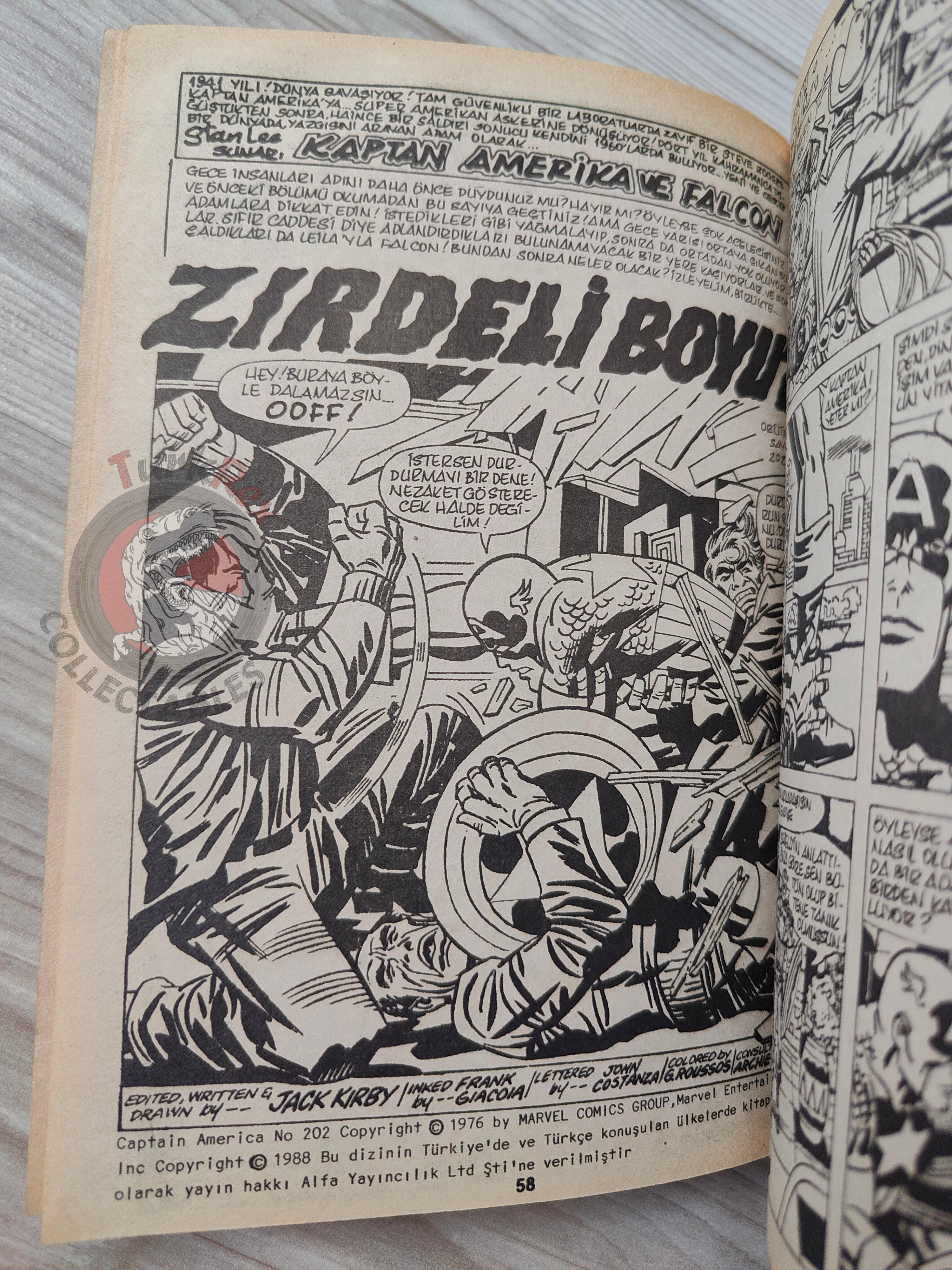 Captain America – Volume 6 1989 Turkish Comic Turkey
