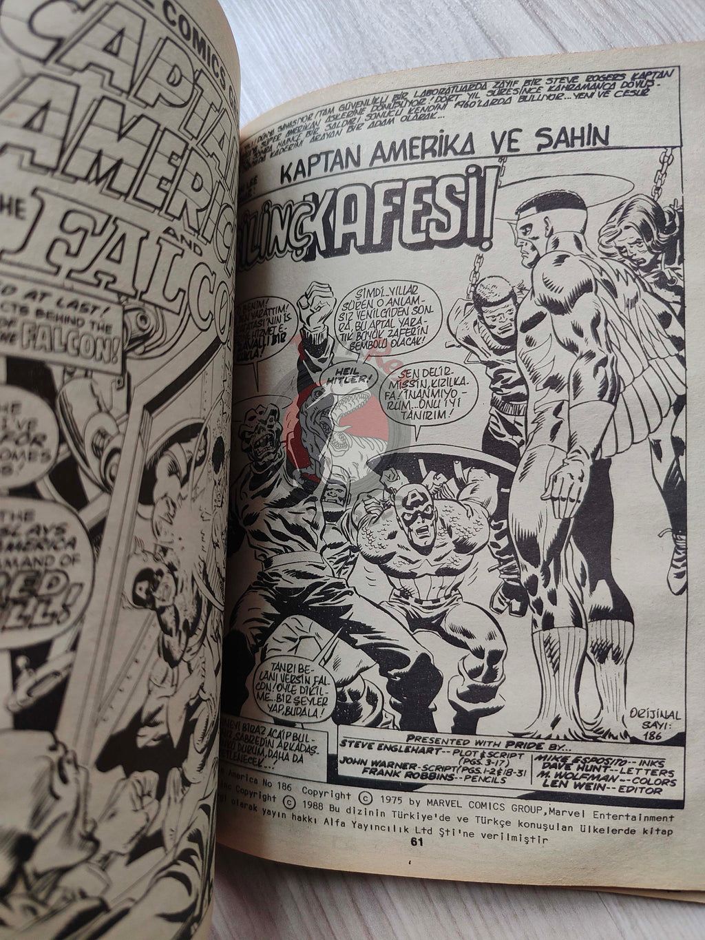 Captain America – Volume 4 1989 Turkish Comic Turkey Falcon