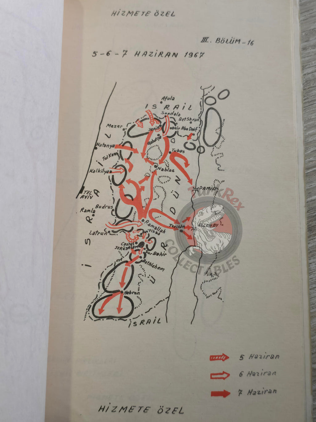 Arab Israeli Conflict Wars 1968 Turkish Book Turkey with Maps Military Israel Middle East