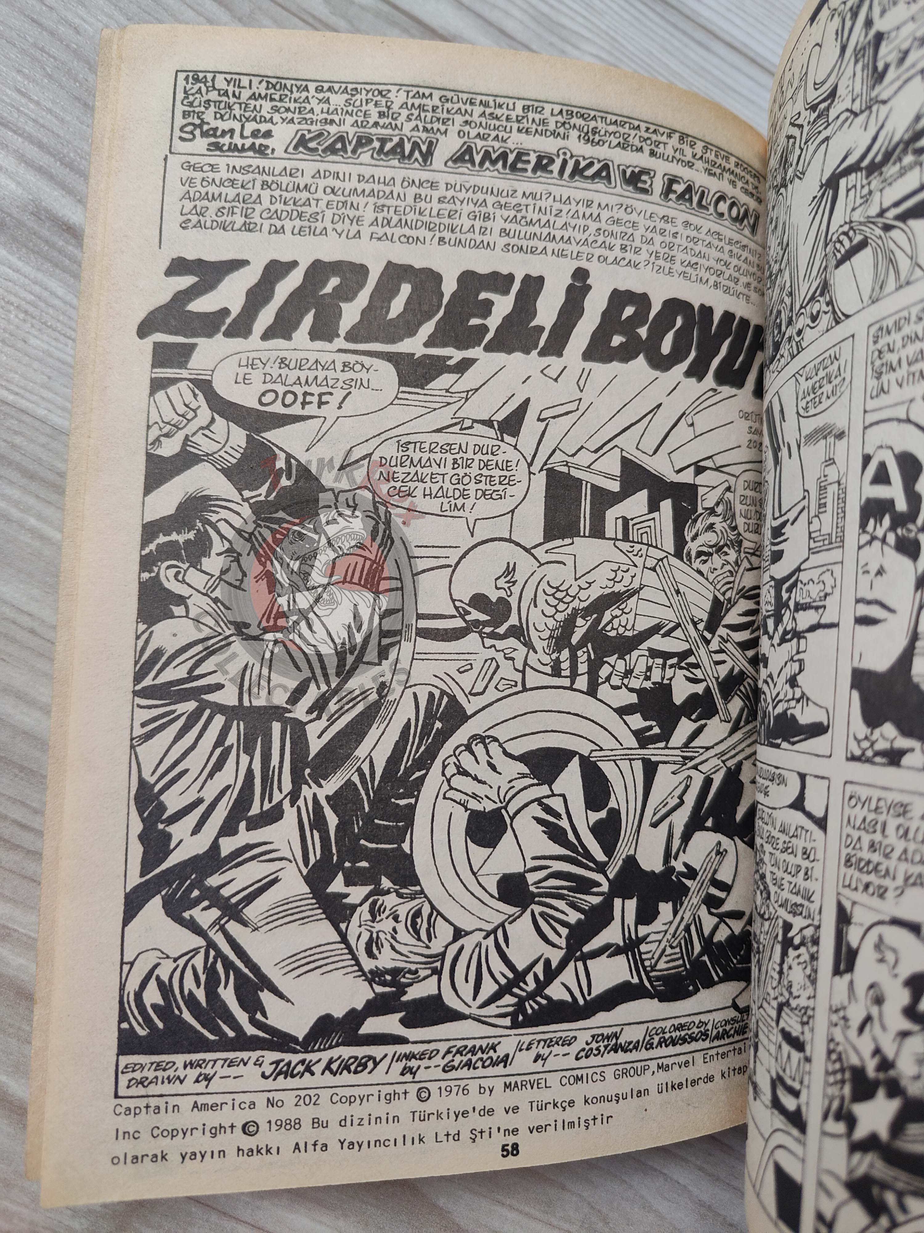 Captain America – Volume 6 1989 Turkish Comic Turkey