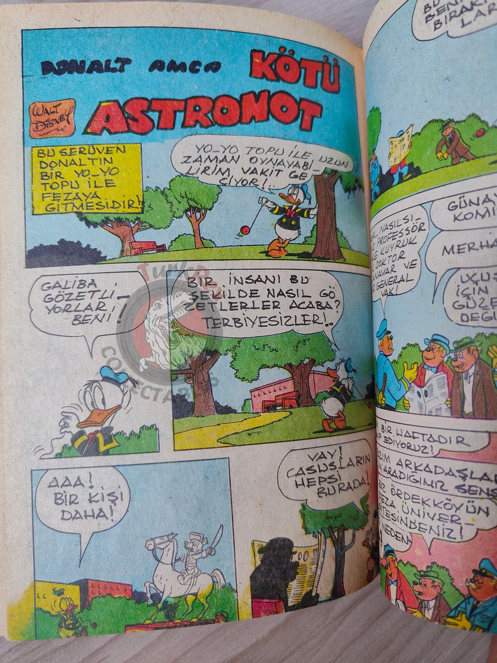 Mickey Mouse Mag Volume #2 1970 Turkish Comic Turkey Walt Disney Donald Duck