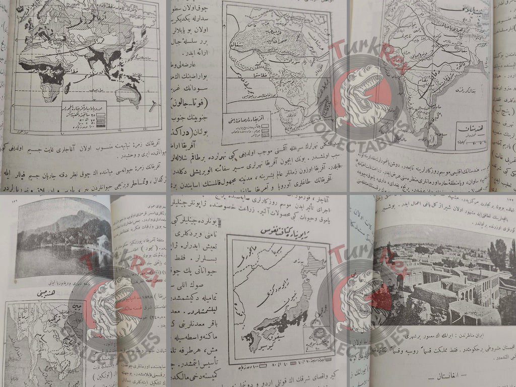 Safvet – New General Geography Ottoman Textbook 1913 Empire Education with Many Maps