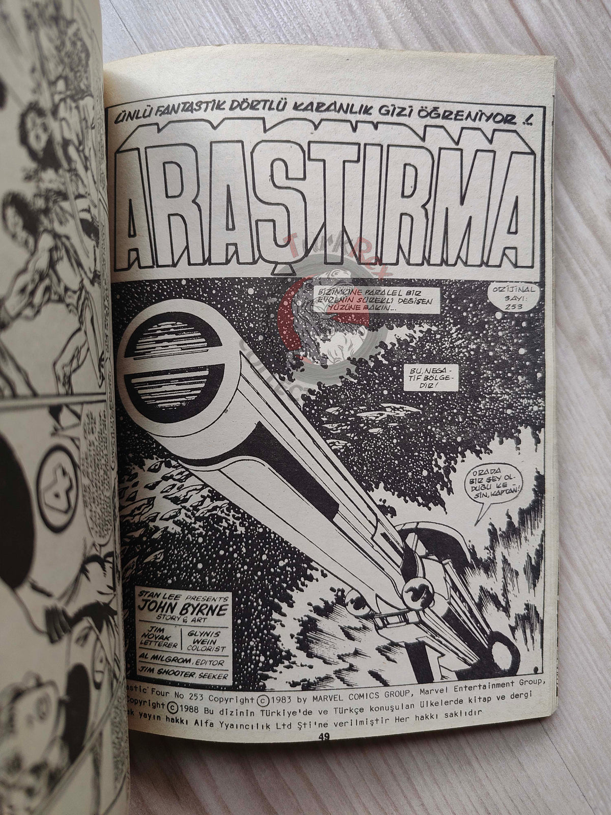 Fantastic Four Special Issue 1989 Turkish Comic Turkey #245 - #258