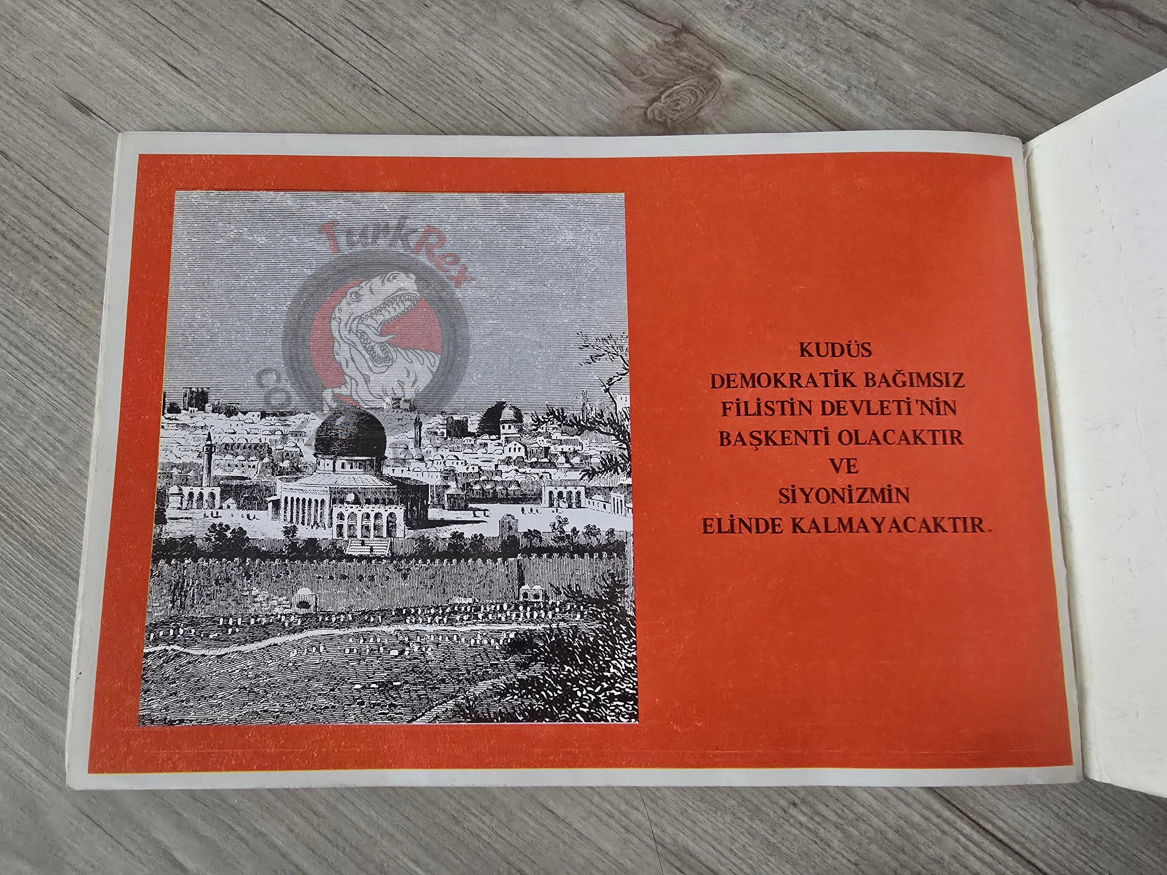 Illustrated Political History of Palestine 1980 PLO Propaganda Turkish Book Turkey