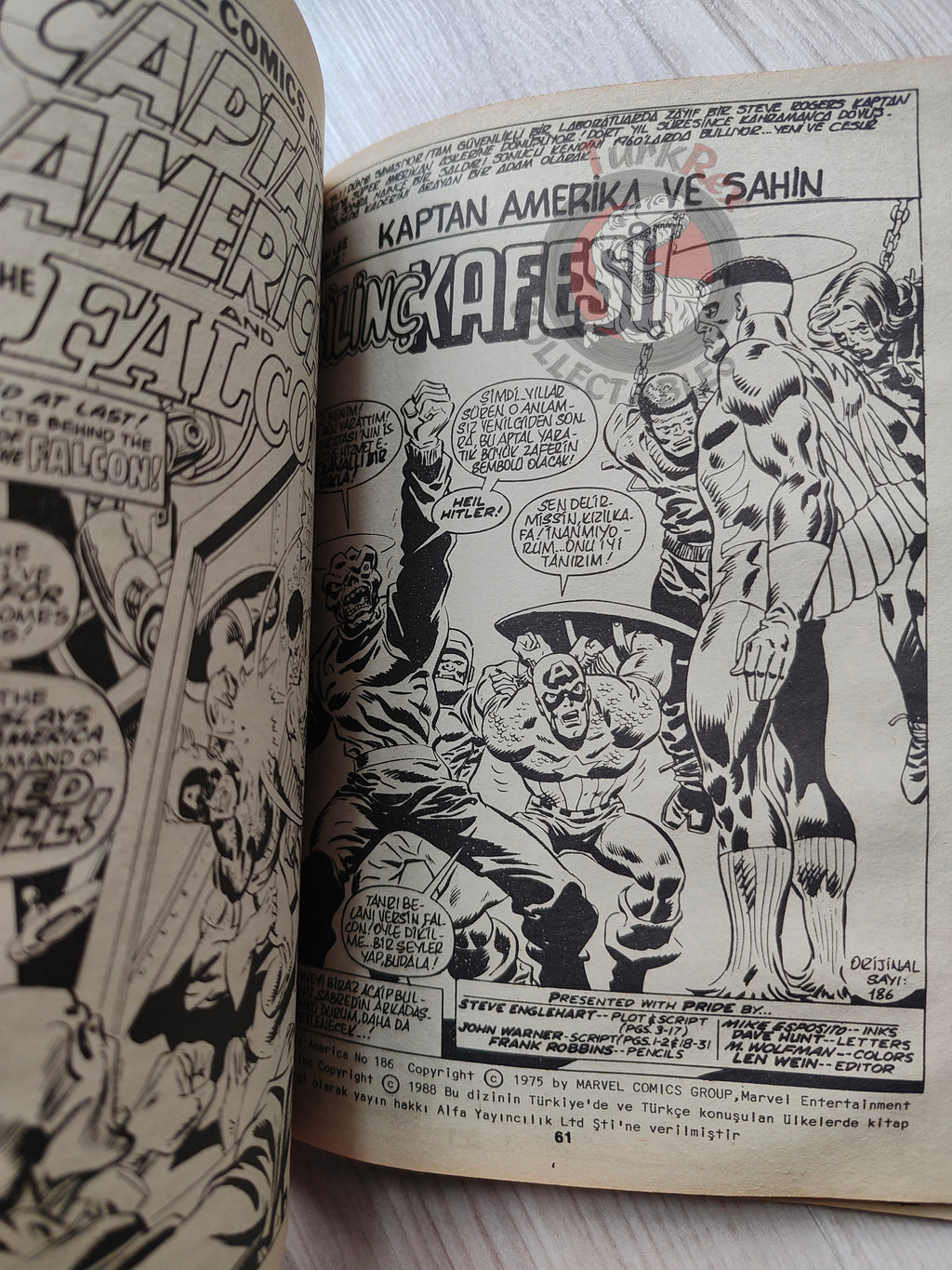 Captain America – Volume 4 1989 Turkish Comic Turkey Falcon