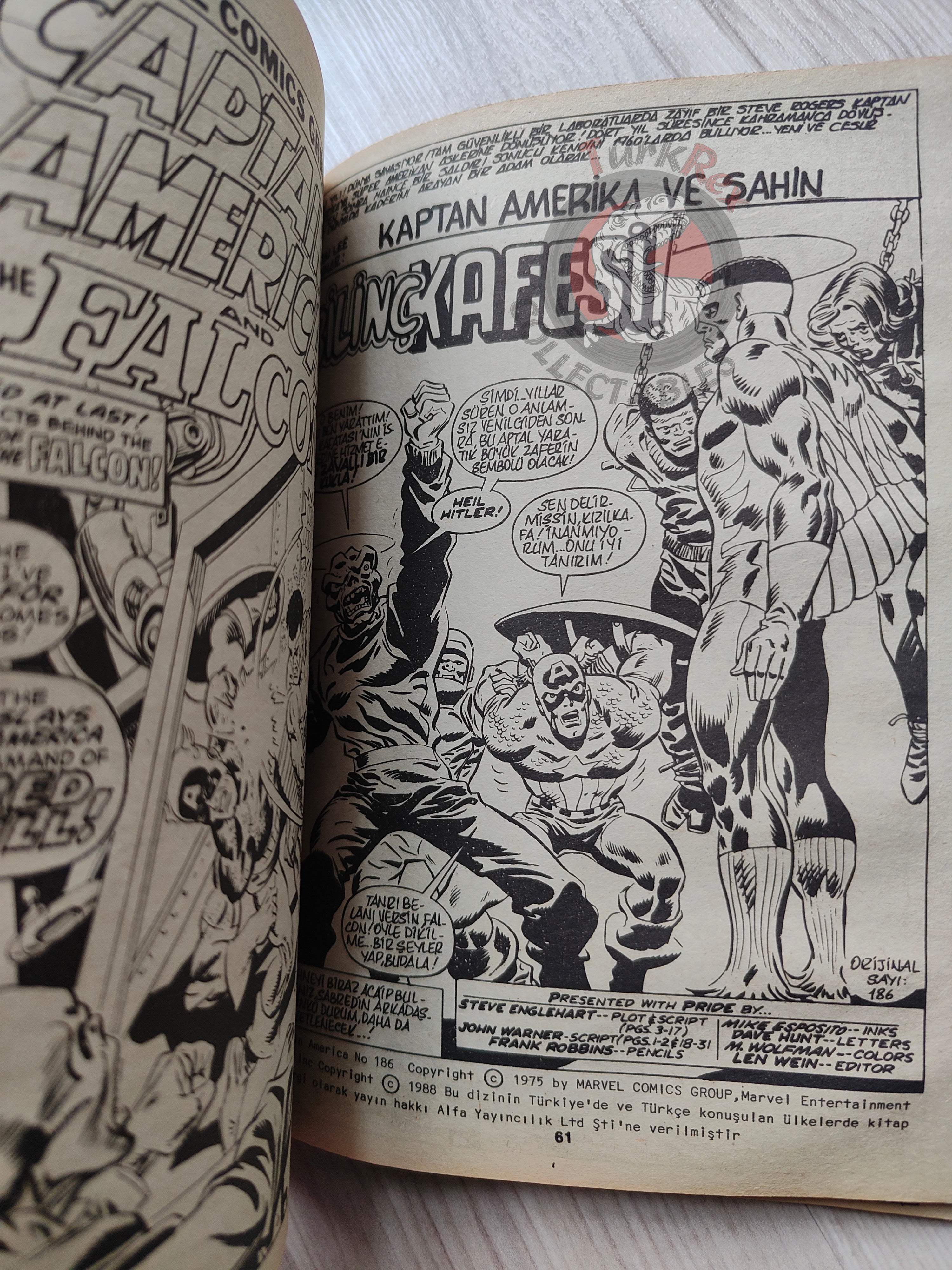 Captain America – Volume 4 1989 Turkish Comic Turkey Falcon