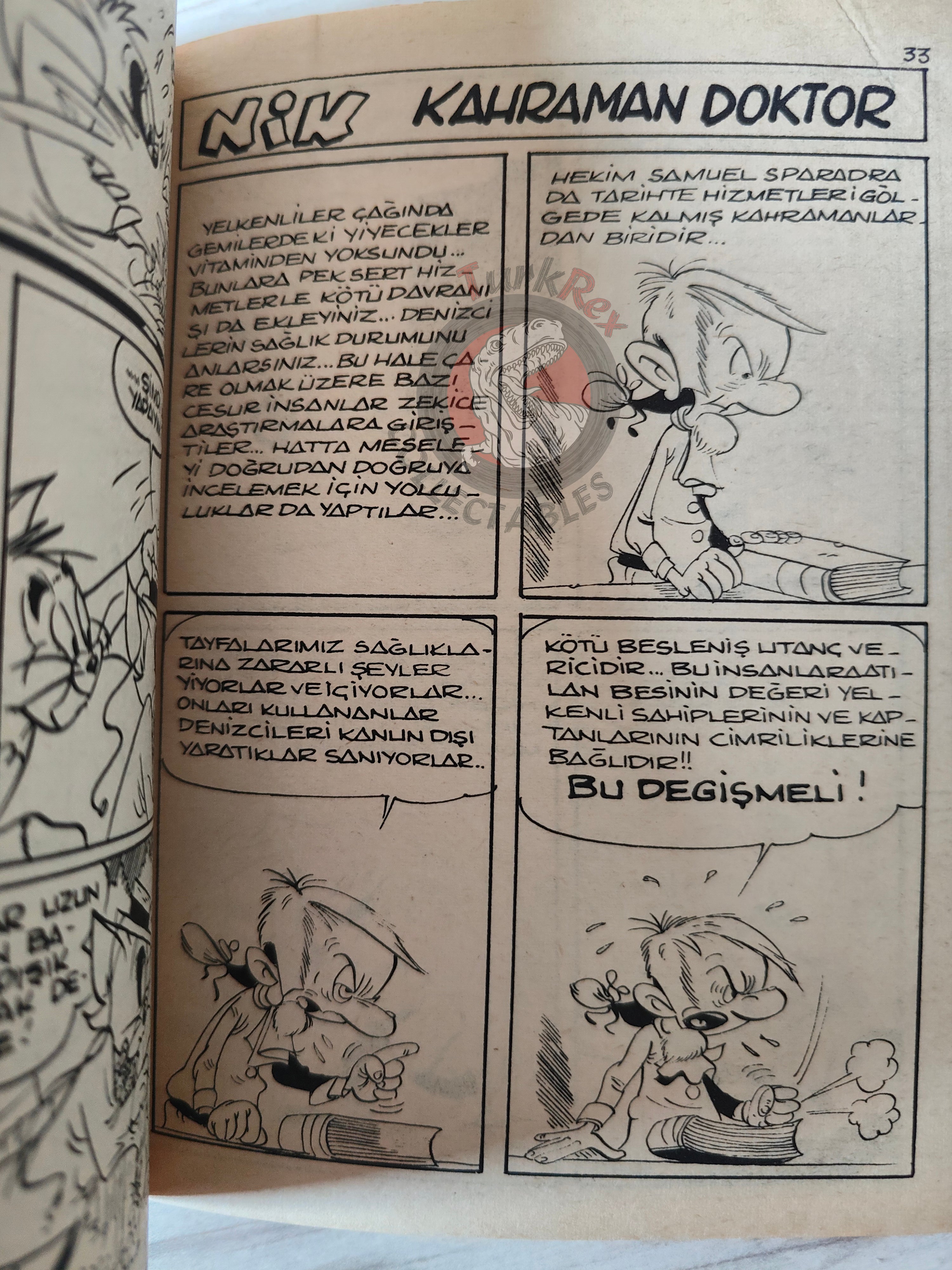 Lucky Luke #8 Contre Joss Jamon 1972 Turkish Comic Turkey Le Vieux Nick Boule et Bill