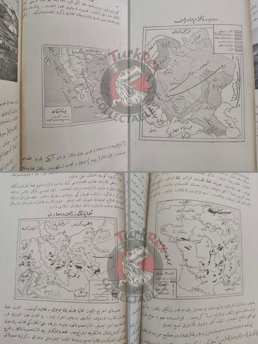 Safvet – New General Geography Ottoman Textbook 1913 Empire Education with Many Maps