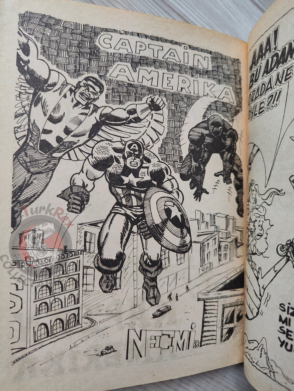 Captain America – Volume 9 1989 Turkish Comic Turkey Falcon
