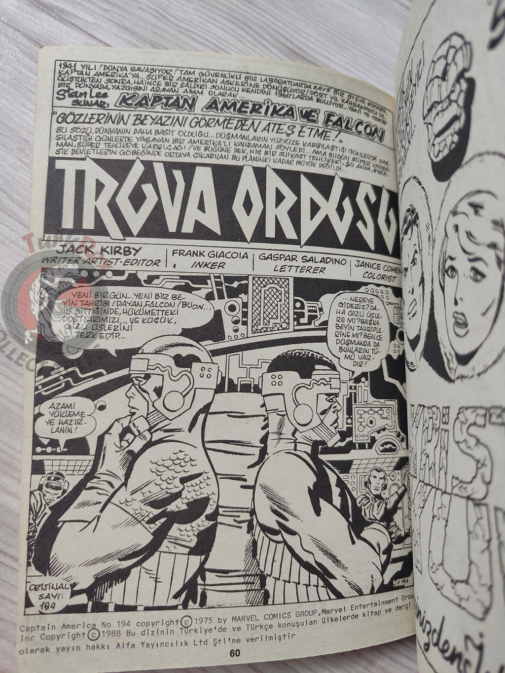 Captain America – Volume 5 1989 Turkish Comic Turkey