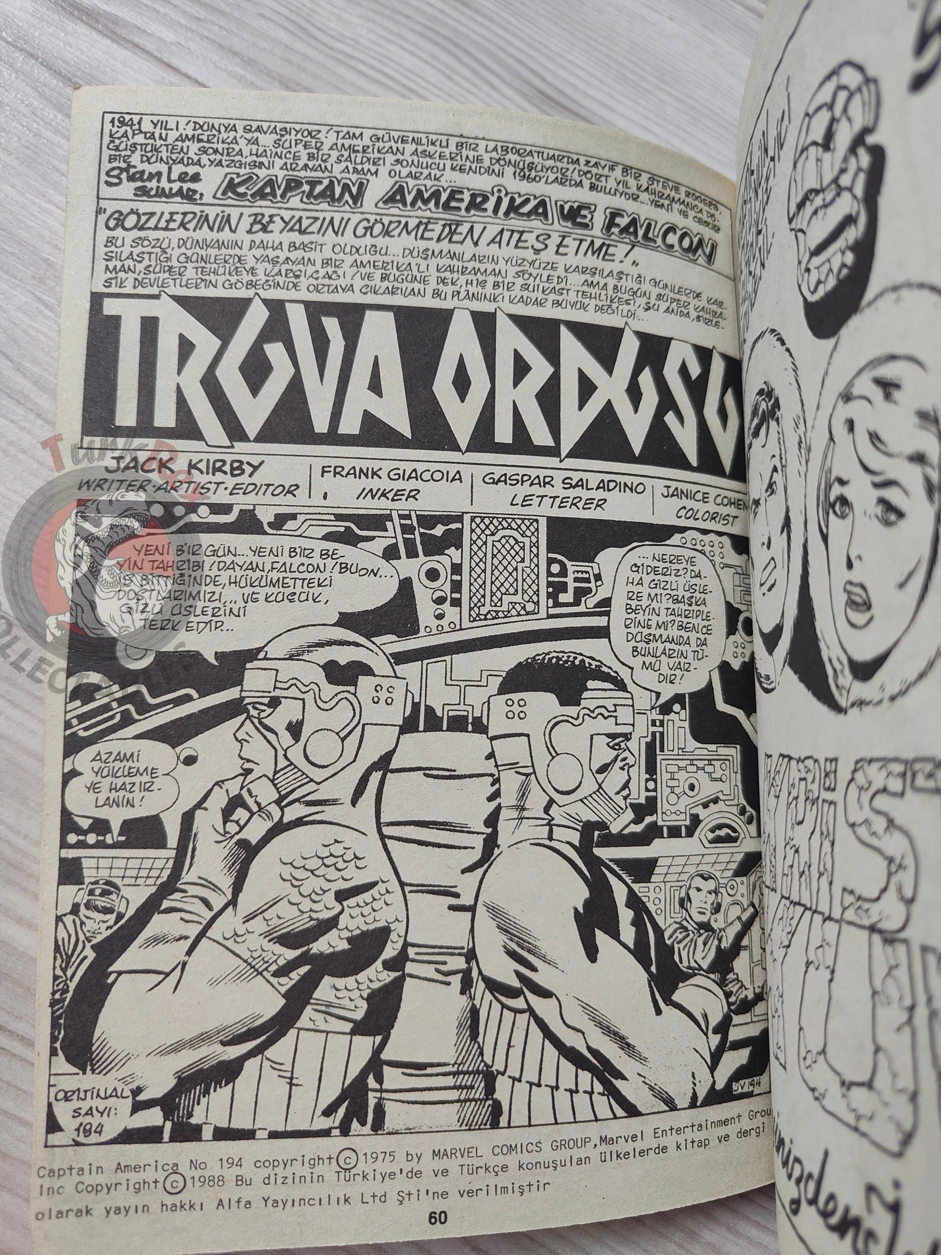 Captain America – Volume 5 1989 Turkish Comic Turkey