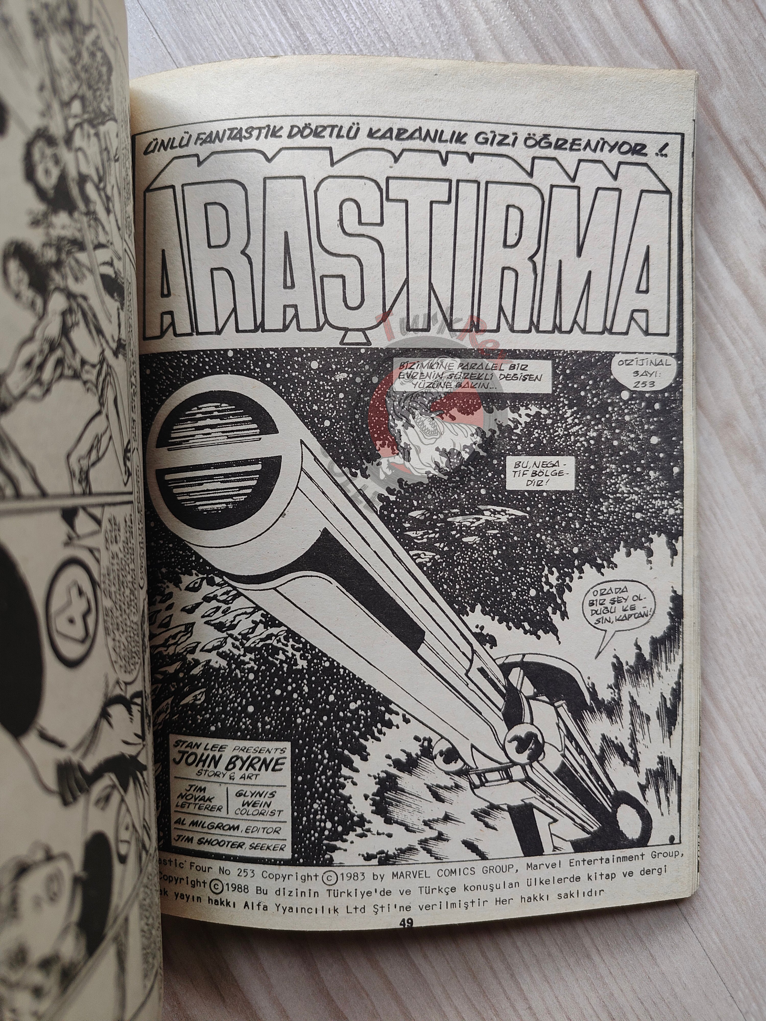Fantastic Four Special Issue 1989 Turkish Comic Turkey #245 - #258