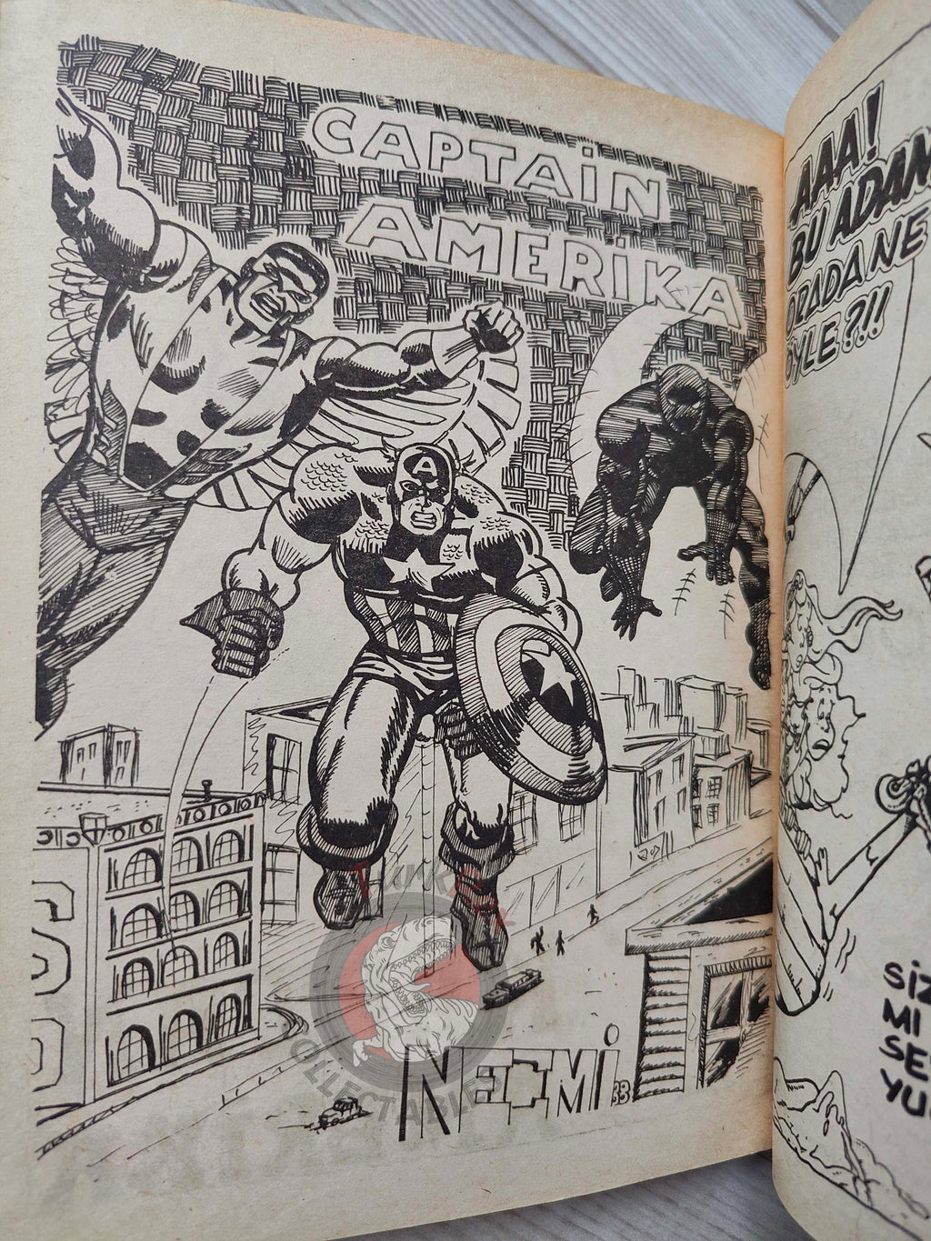 Captain America – Volume 9 1989 Turkish Comic Turkey Falcon