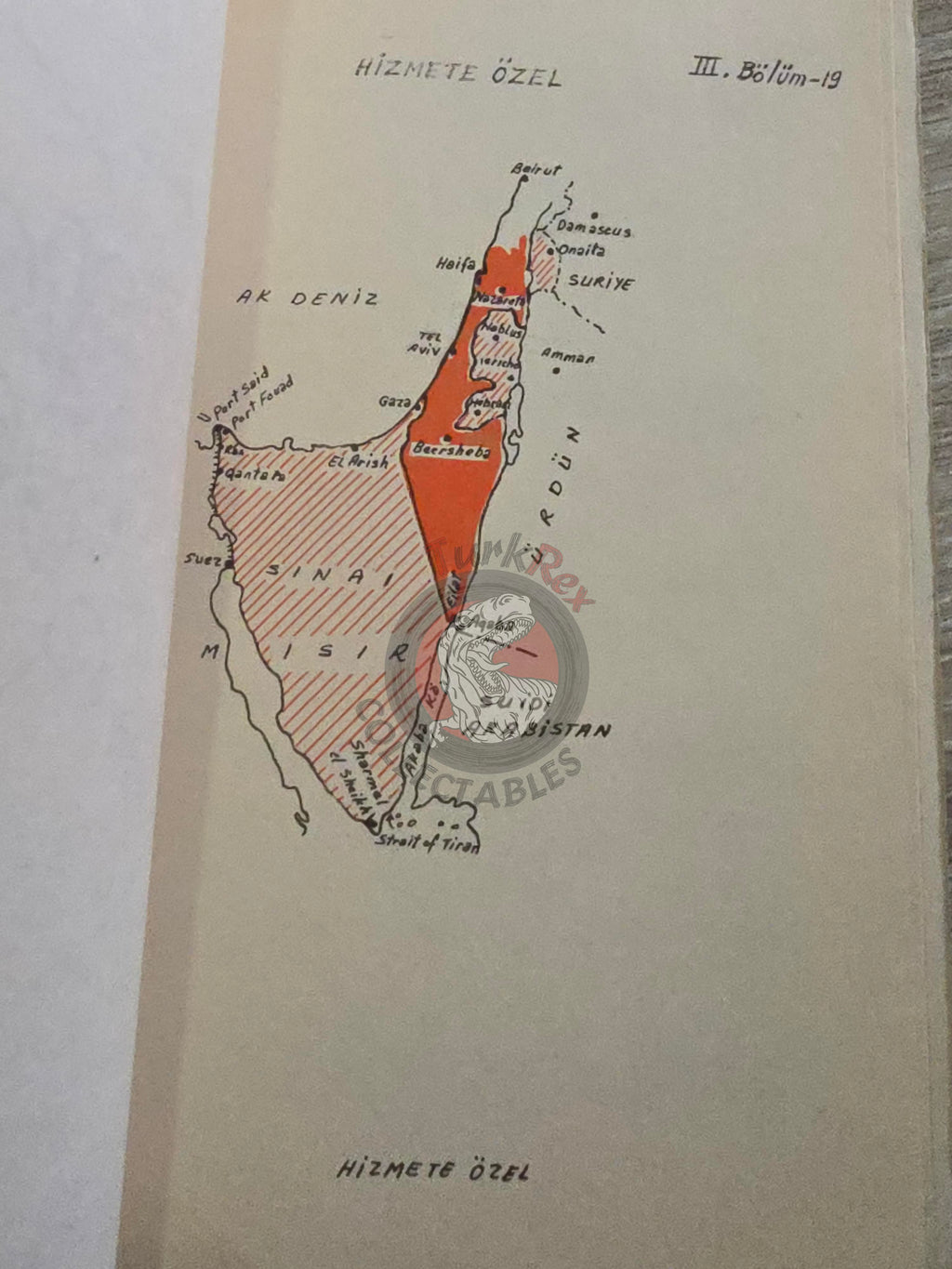 Arab Israeli Conflict Wars 1968 Turkish Book Turkey with Maps Military Israel Middle East