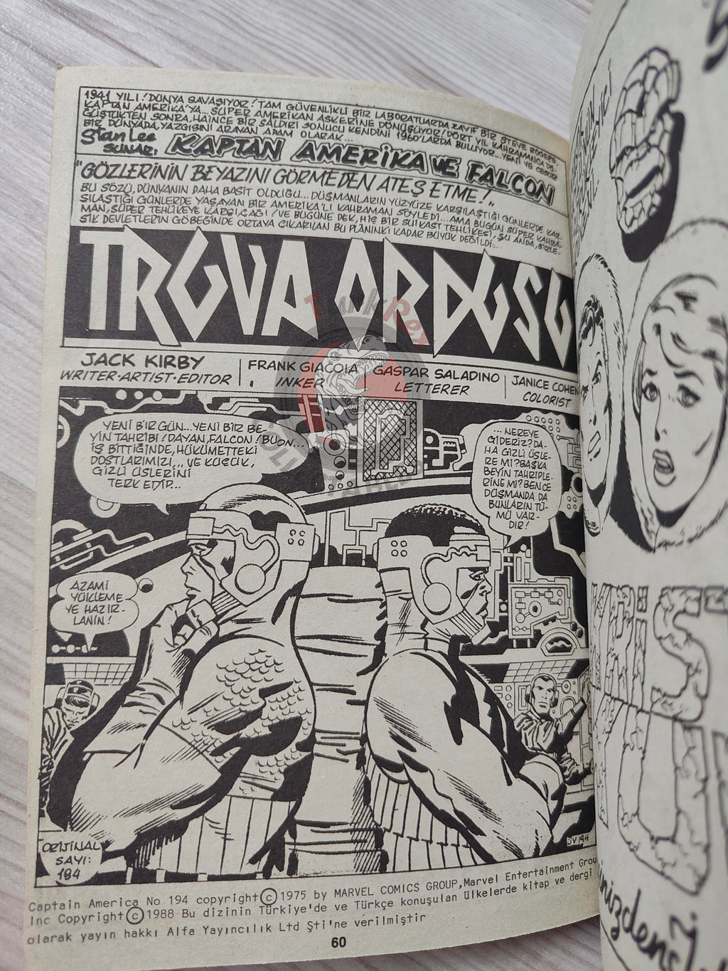 Captain America – Volume 5 1989 Turkish Comic Turkey