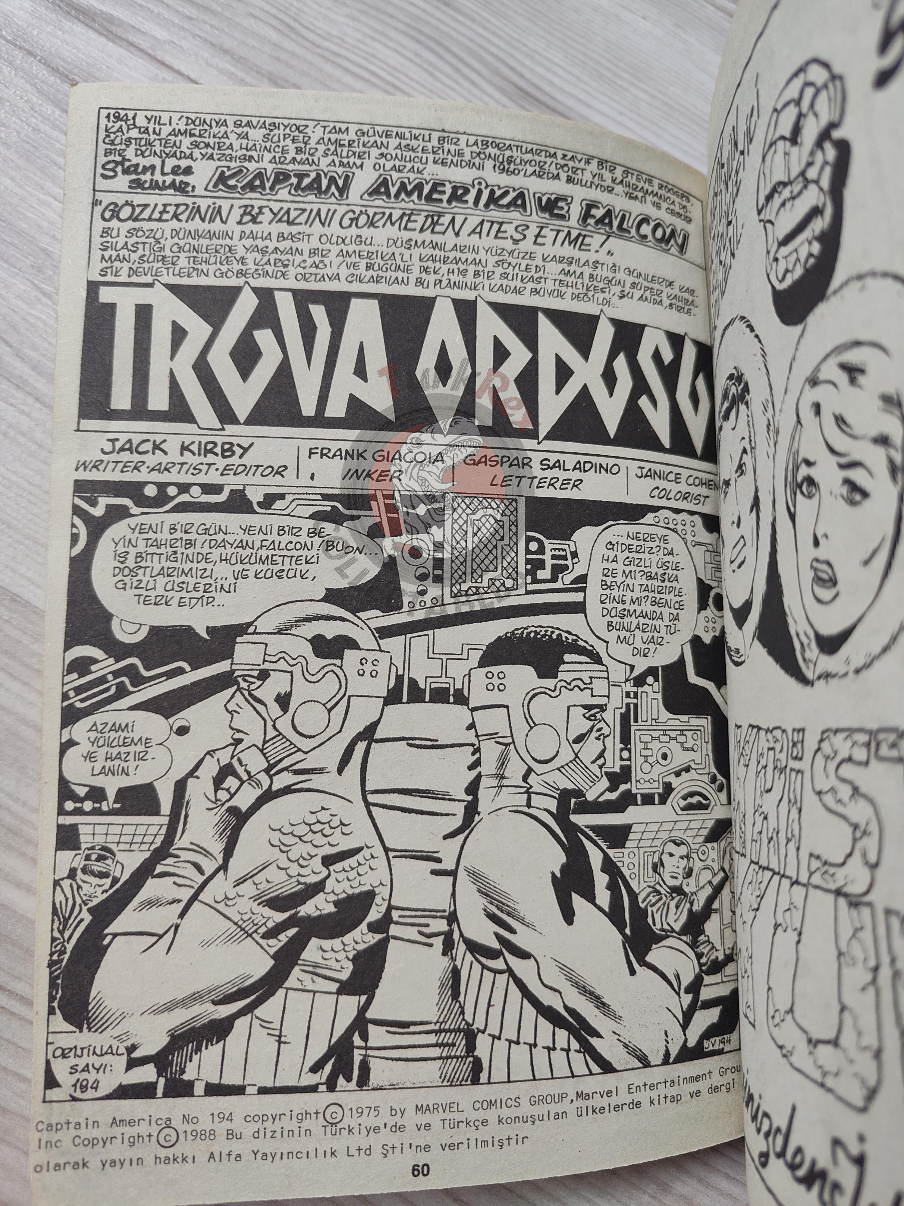 Captain America – Volume 5 1989 Turkish Comic Turkey
