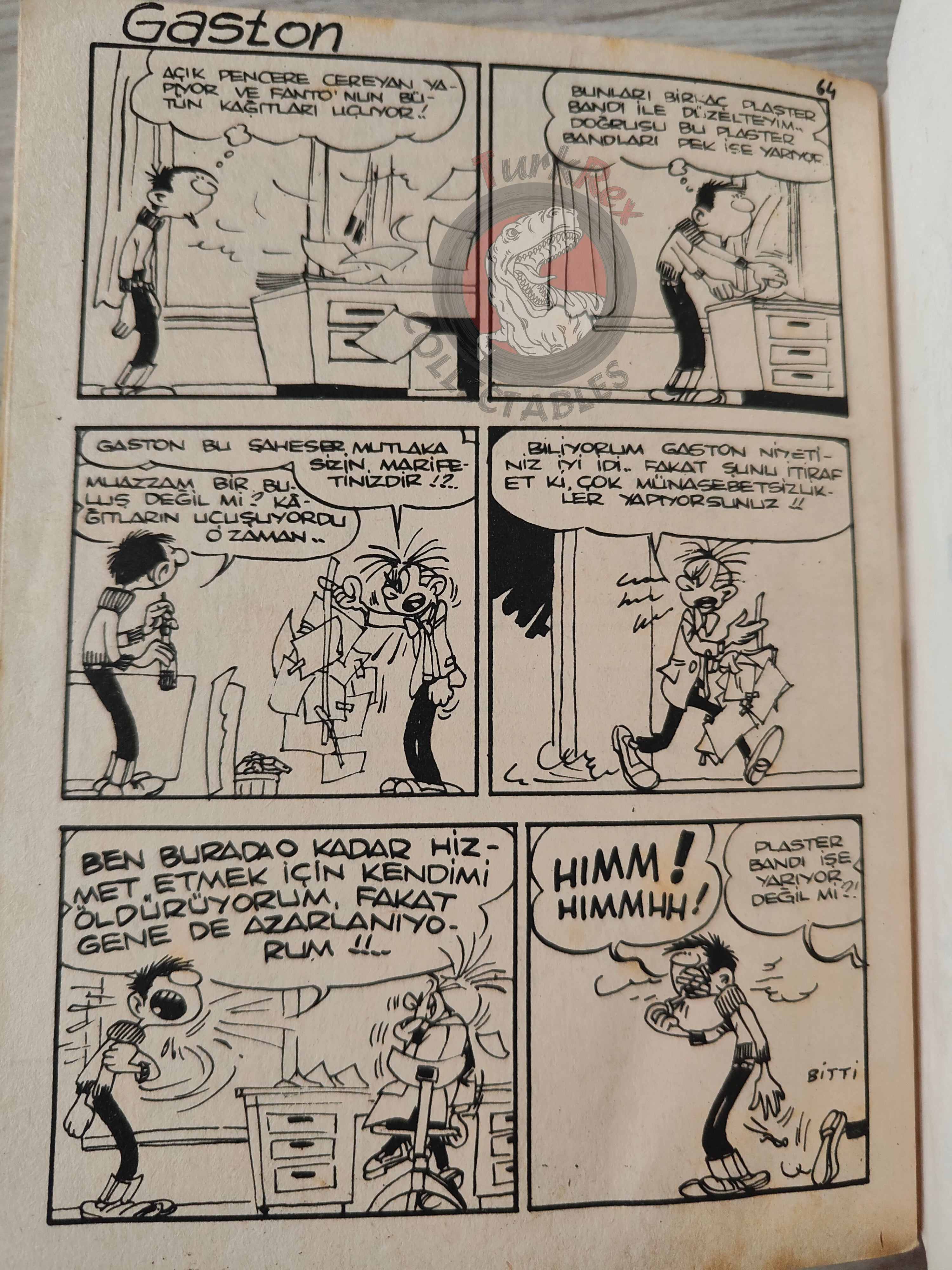 Lucky Luke #10 La Ville Fantôme 1972 Turkish Comic Turkey Gil Jourdan Gaston