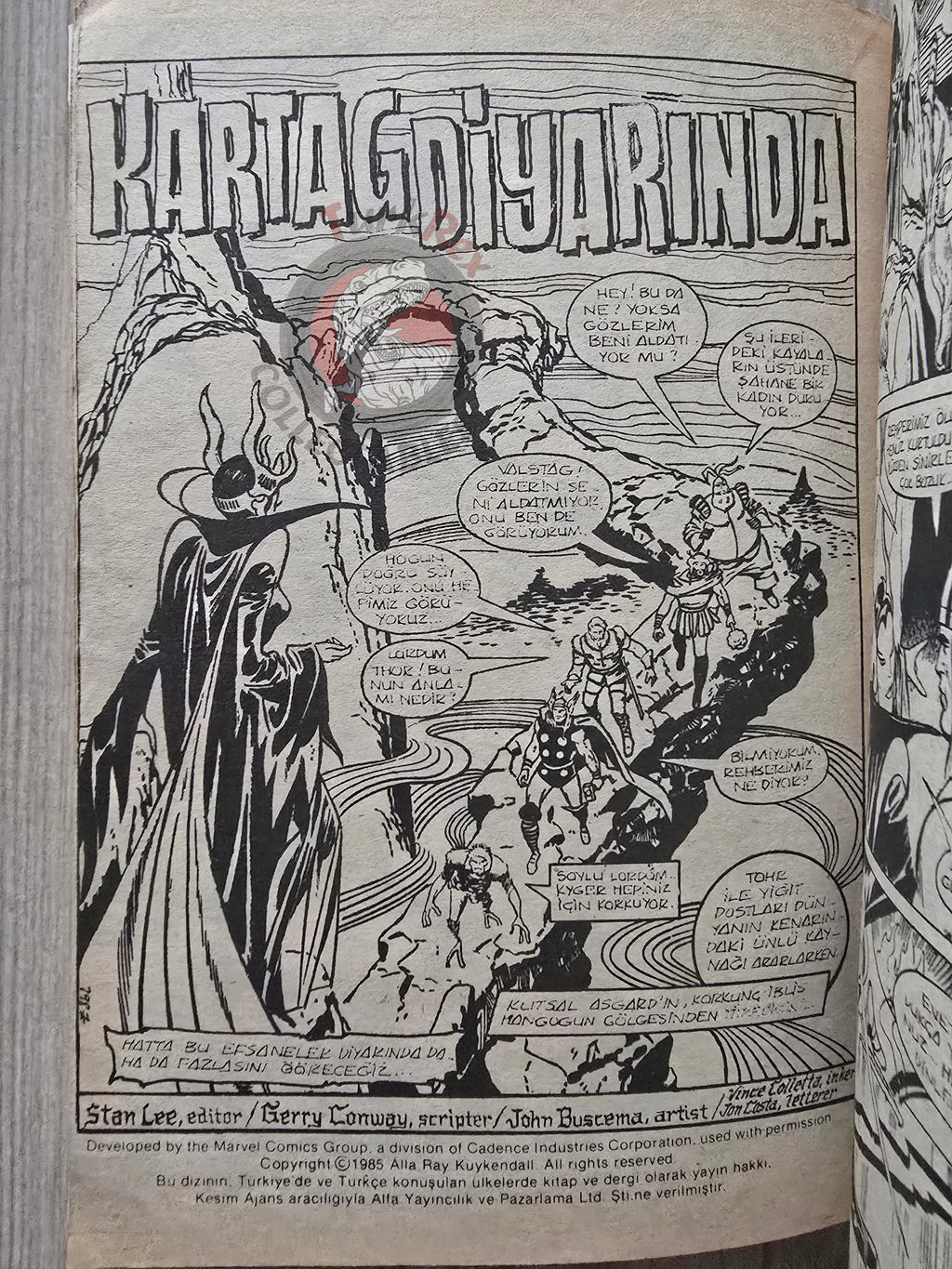 Thor Vol #2 1987 Turkish Comic Turkey The Mighty Thor #188–196 cover #180