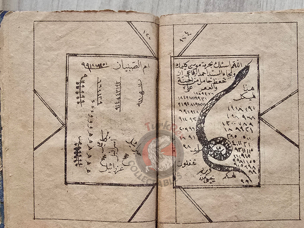 Ottoman 1890s Islamic Occult Havass Vefq Spells Charm Book Islam Talisman Prayer Al-An'am