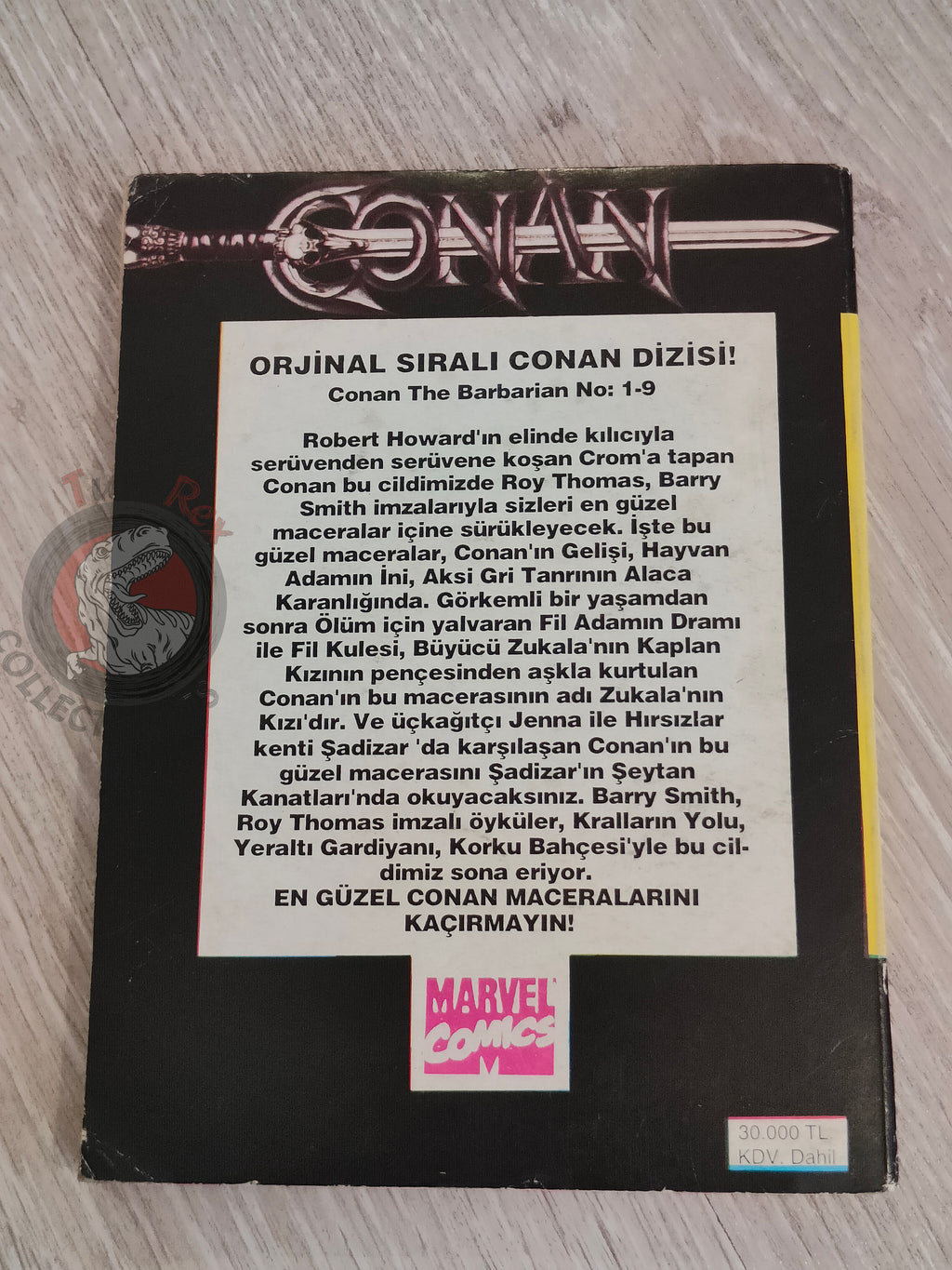 Conan The Barbarian #1 1994 #1-9  Turkish Comic Turkey