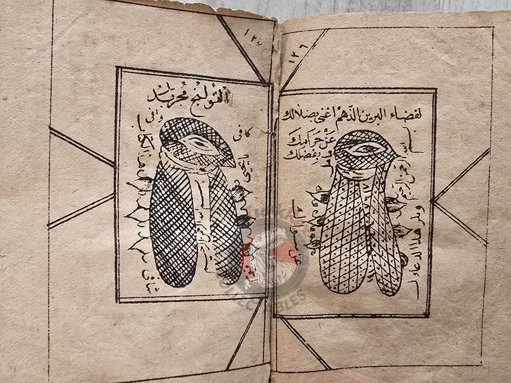 Ottoman 1890s Islamic Occult Havass Vefq Spells Charm Book Islam Talisman Prayer Al-An'am