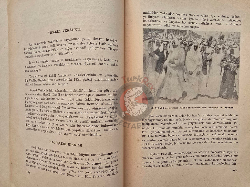 Introducing Saudi Arabia 1961 Turkish Book Turkey King Faisal Bin Abdulaziz Al Saud