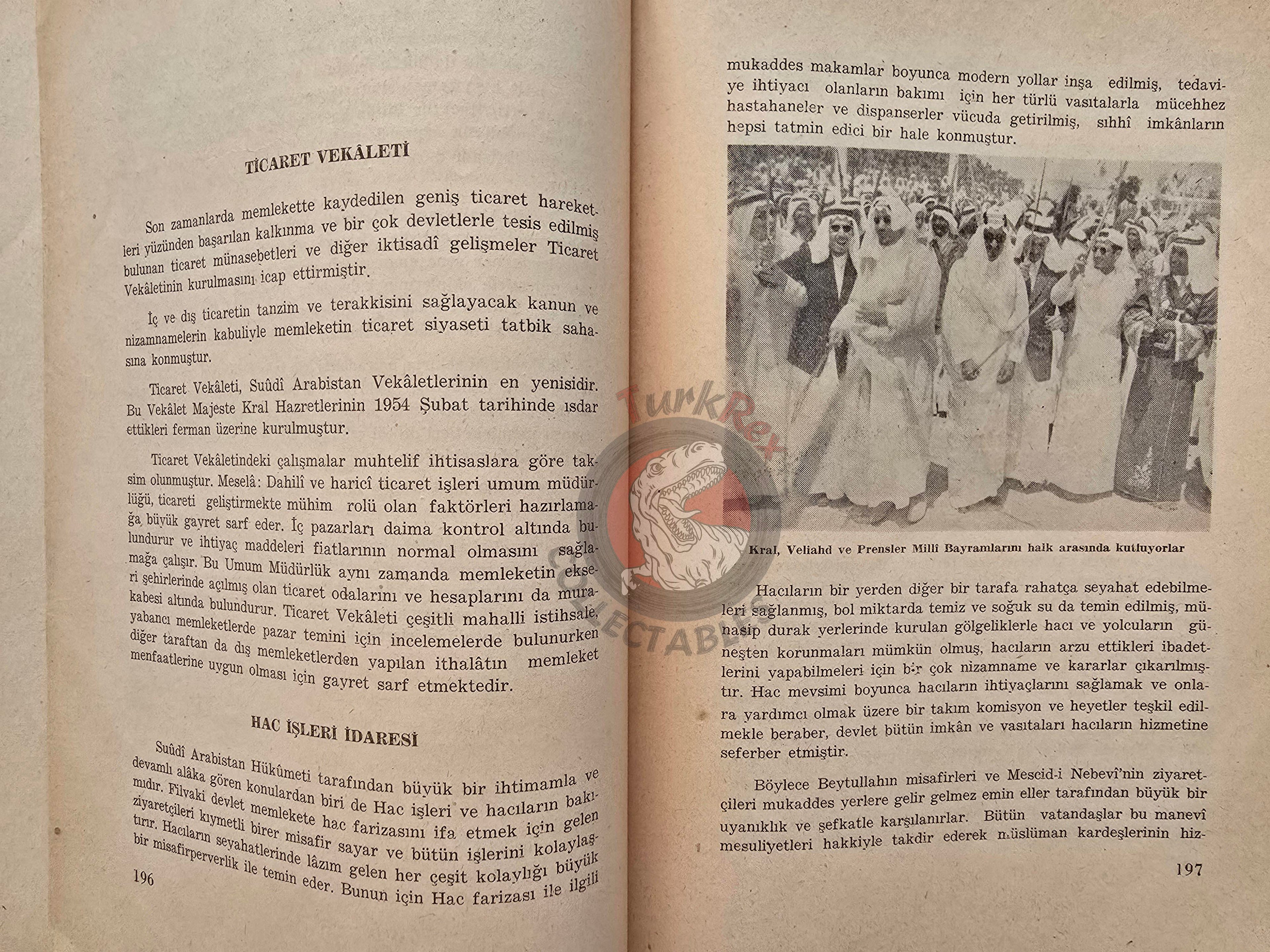 Introducing Saudi Arabia 1961 Turkish Book Turkey King Faisal Bin Abdulaziz Al Saud
