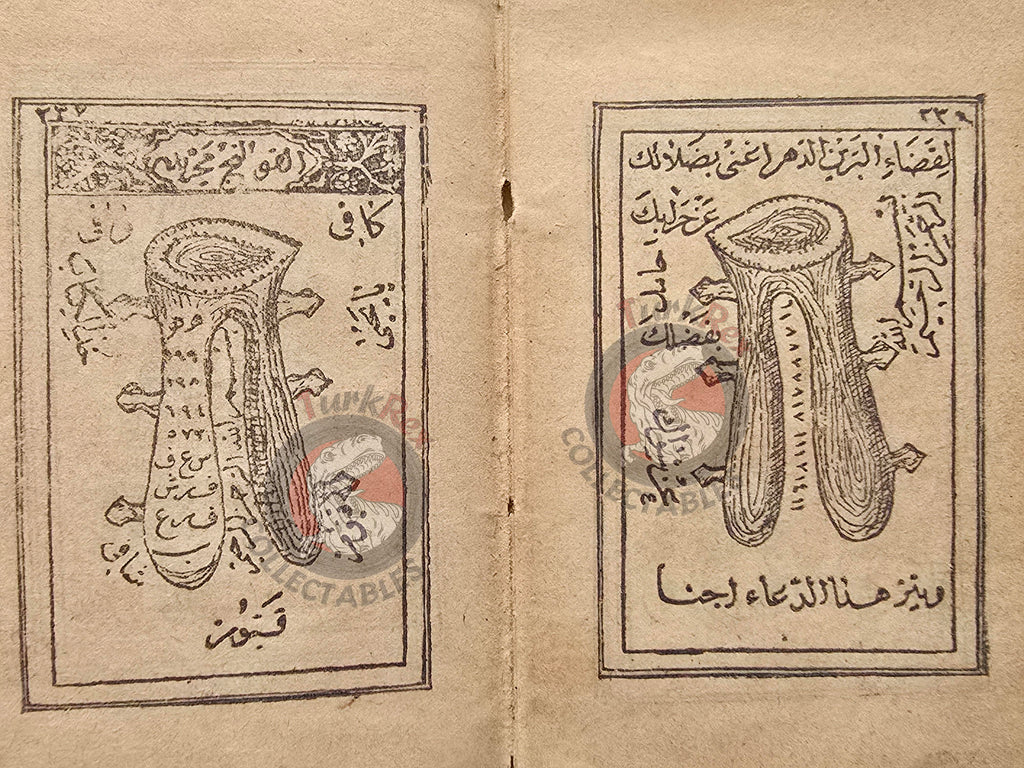 Ottoman 1896 Islamic Occult Havass Vefq Spells Charm Book Islam Talisman Prayer Al-An'am