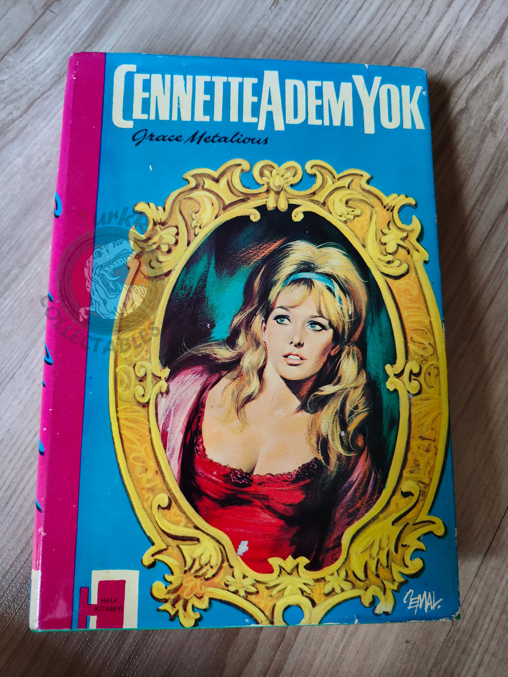 Grace Metalious – No Adam in Eden 1966 HC/DJ Turkish Book Turkey