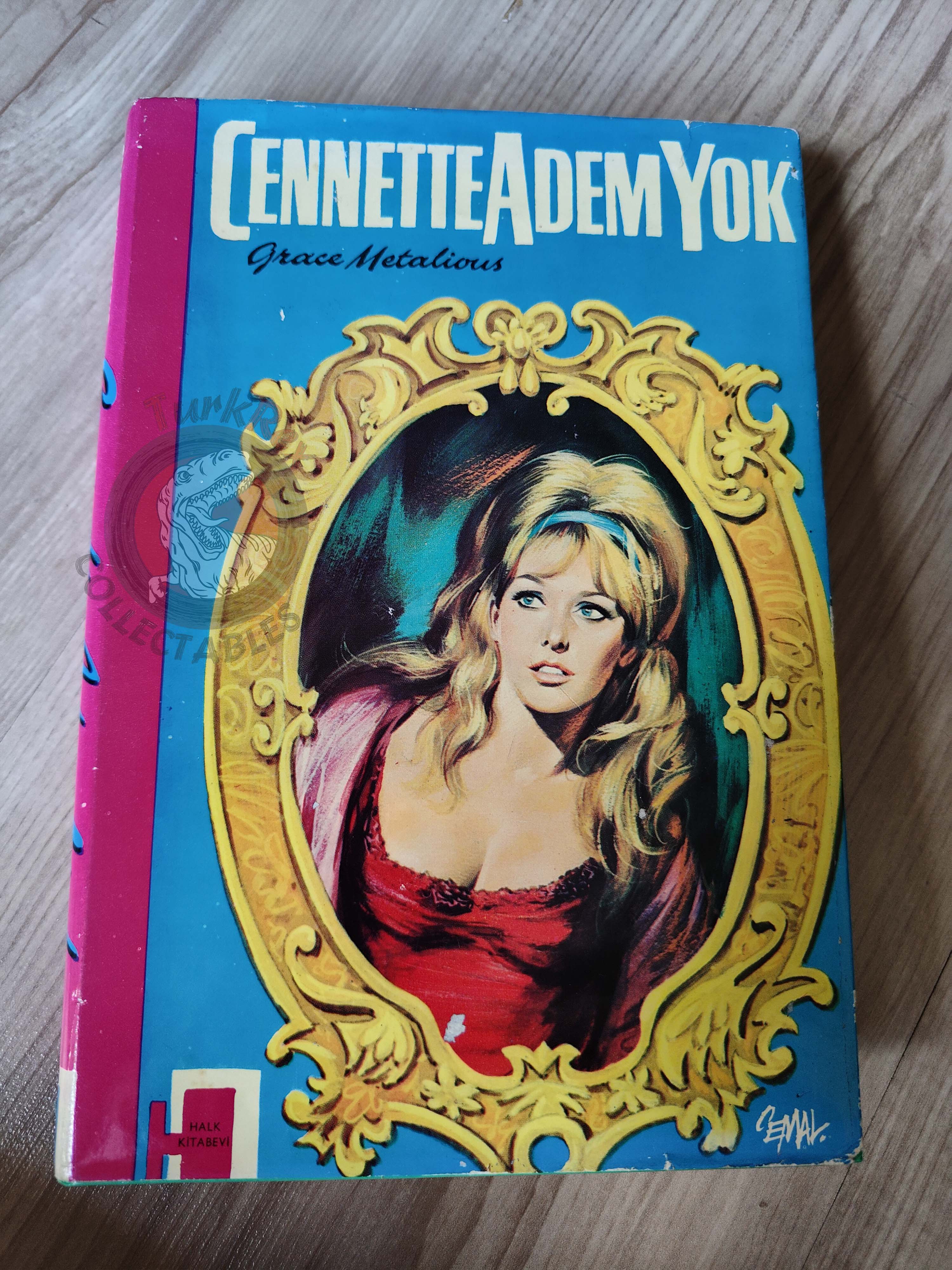 Grace Metalious – No Adam in Eden 1966 HC/DJ Turkish Book Turkey